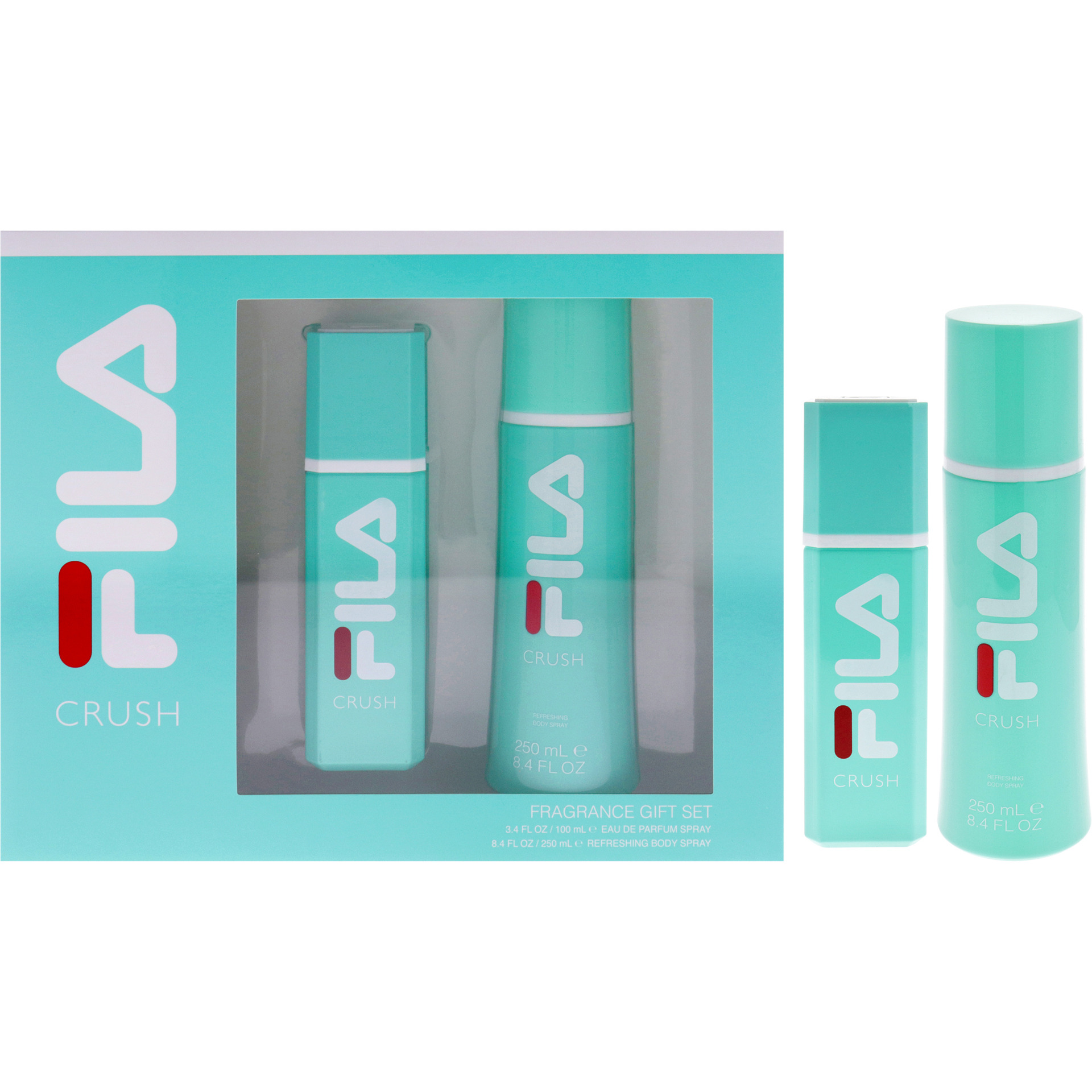 Fila Crush by Fila for Unisex - 2 Pc Gift Set 3.4oz EDP Spray, 8.4oz Body Spray