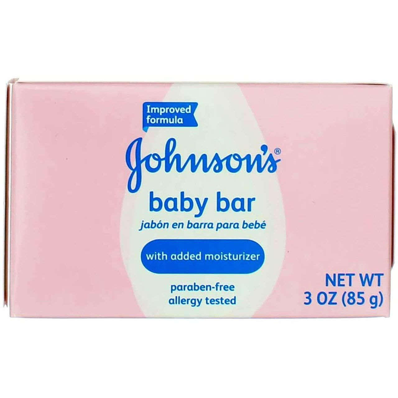 Johnsons Baby Bar Soap Boxed (89ml), 3 Ounce (Pack of 2)
