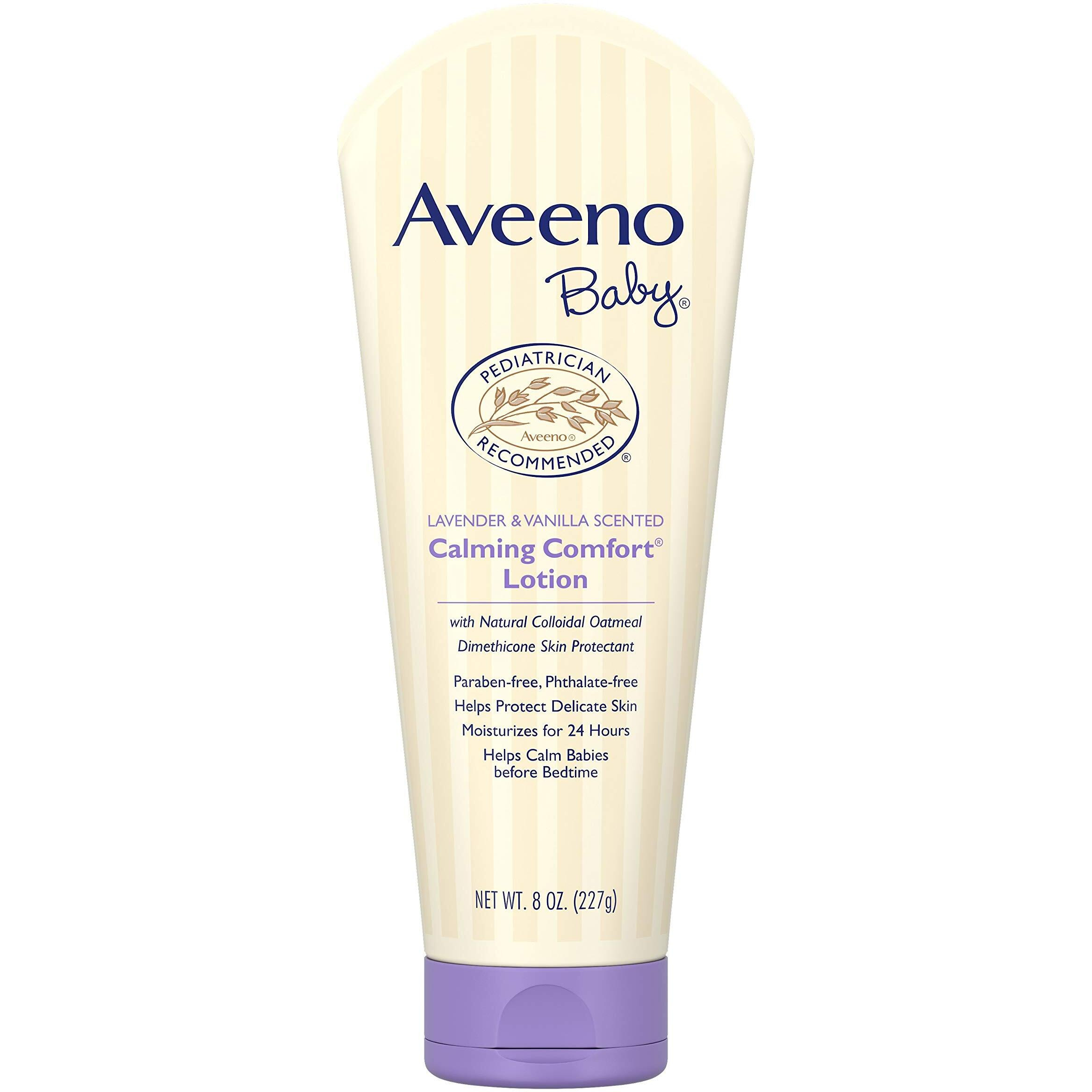 Aveeno Baby Calming Comfort Moisturizing Lotion with Lavender, Vanilla and Natural Oatmeal, 8 fl. oz