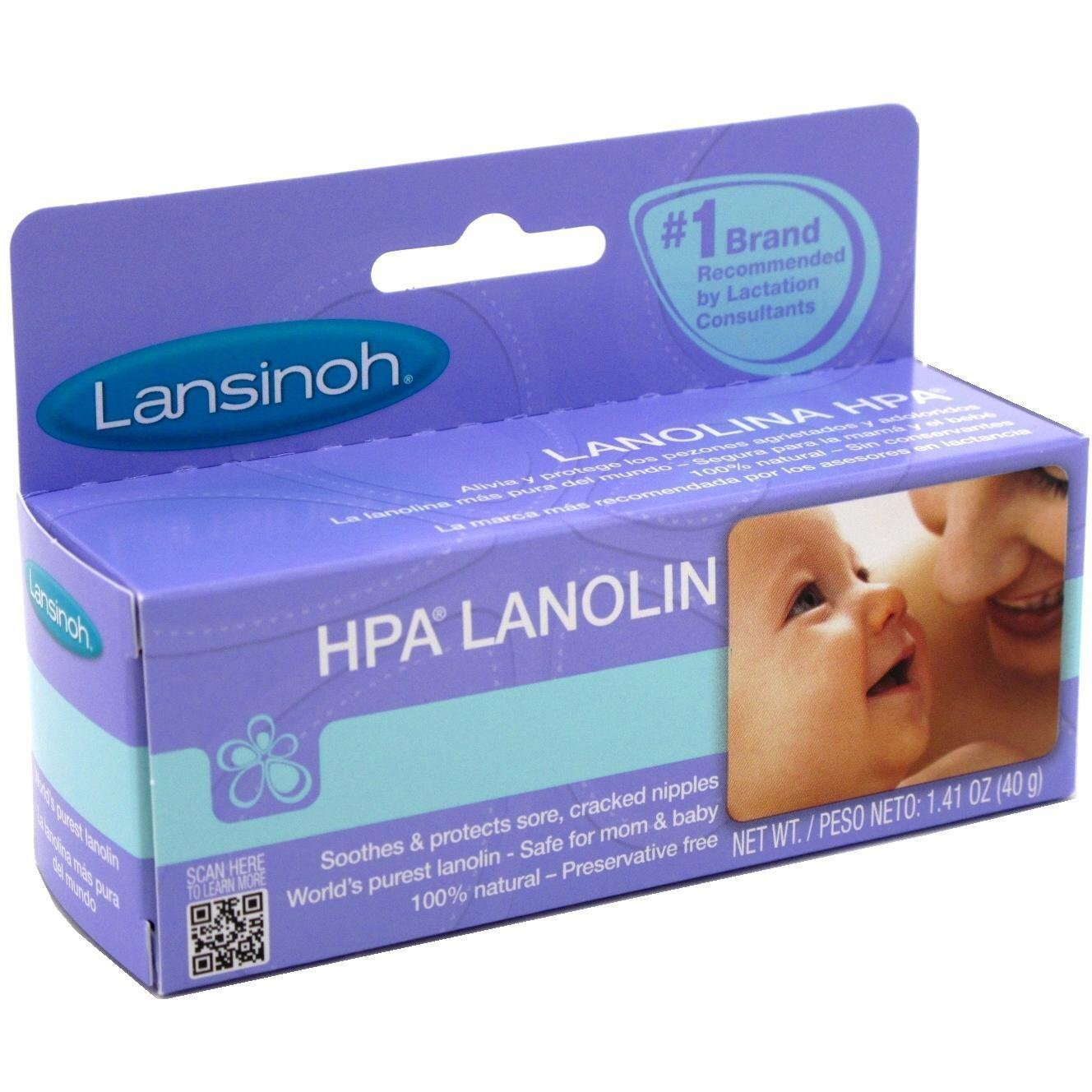 Lansinoh HPA Lanolin Lotion 1.41oz (2 Pack)