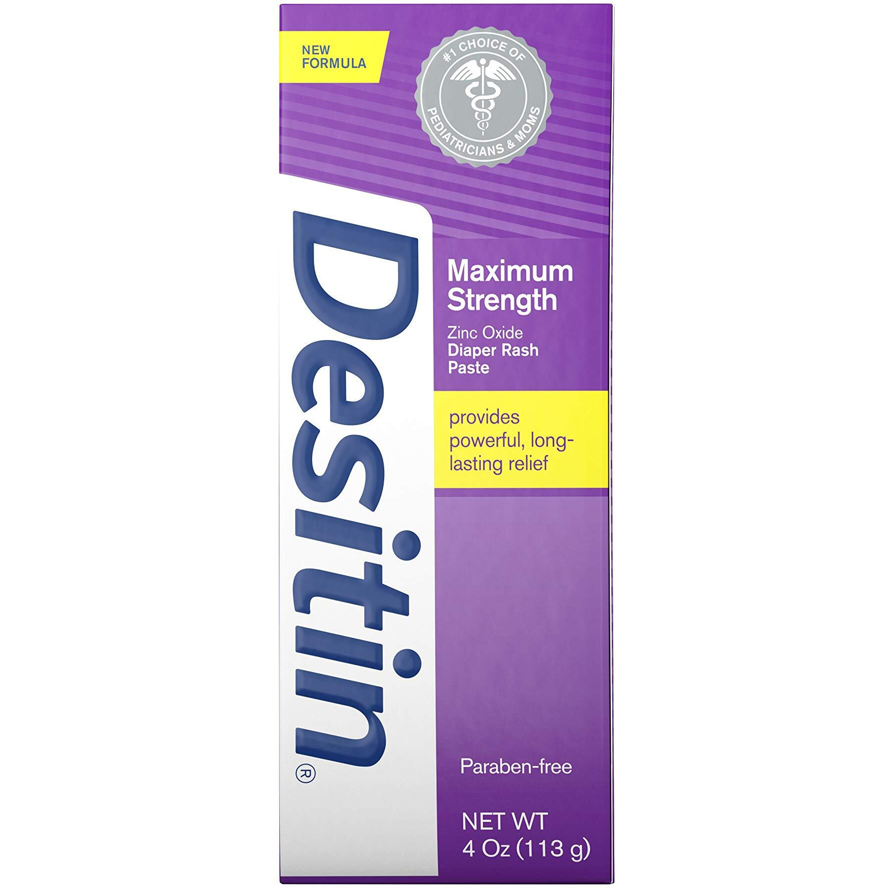 Desitin Diaper Rash Maximum Strength Original Paste by Johnson and Johnson for Kids - 4 oz Paste