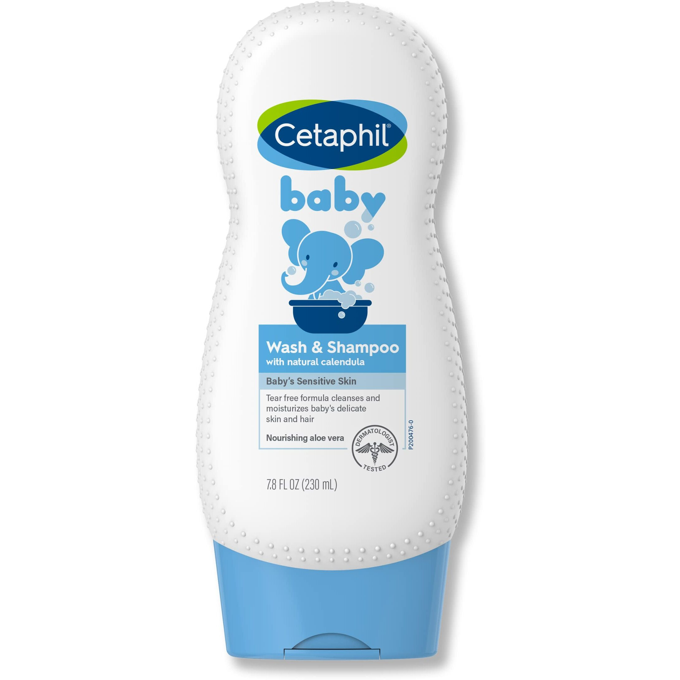 Cetaphil Baby Wash & Shampoo with Organic Calendula |Tear Free | Paraben, Colorant and Mineral Oil Free | 7.8 Fl. Oz