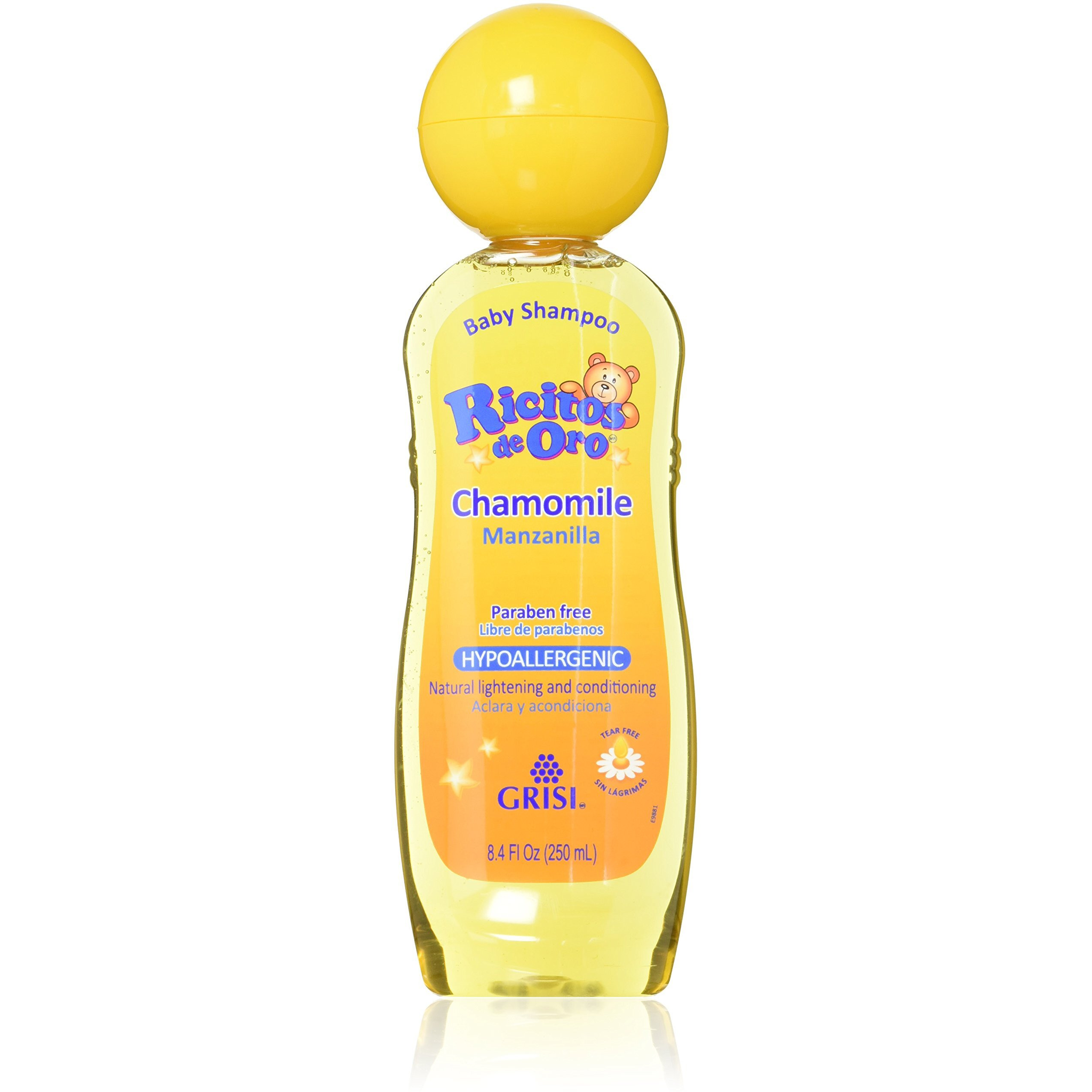 Set of 3 Ricitos de Oro Baby Shampoo Chamomile Hypoallergenic Tear Free Shampoo