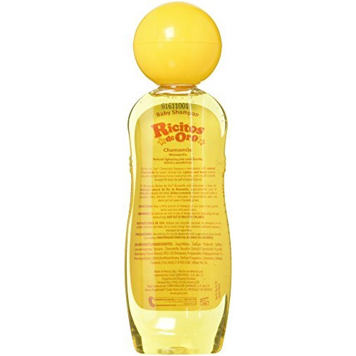 Set of 3 Ricitos de Oro Baby Shampoo Chamomile Hypoallergenic Tear Free Shampoo