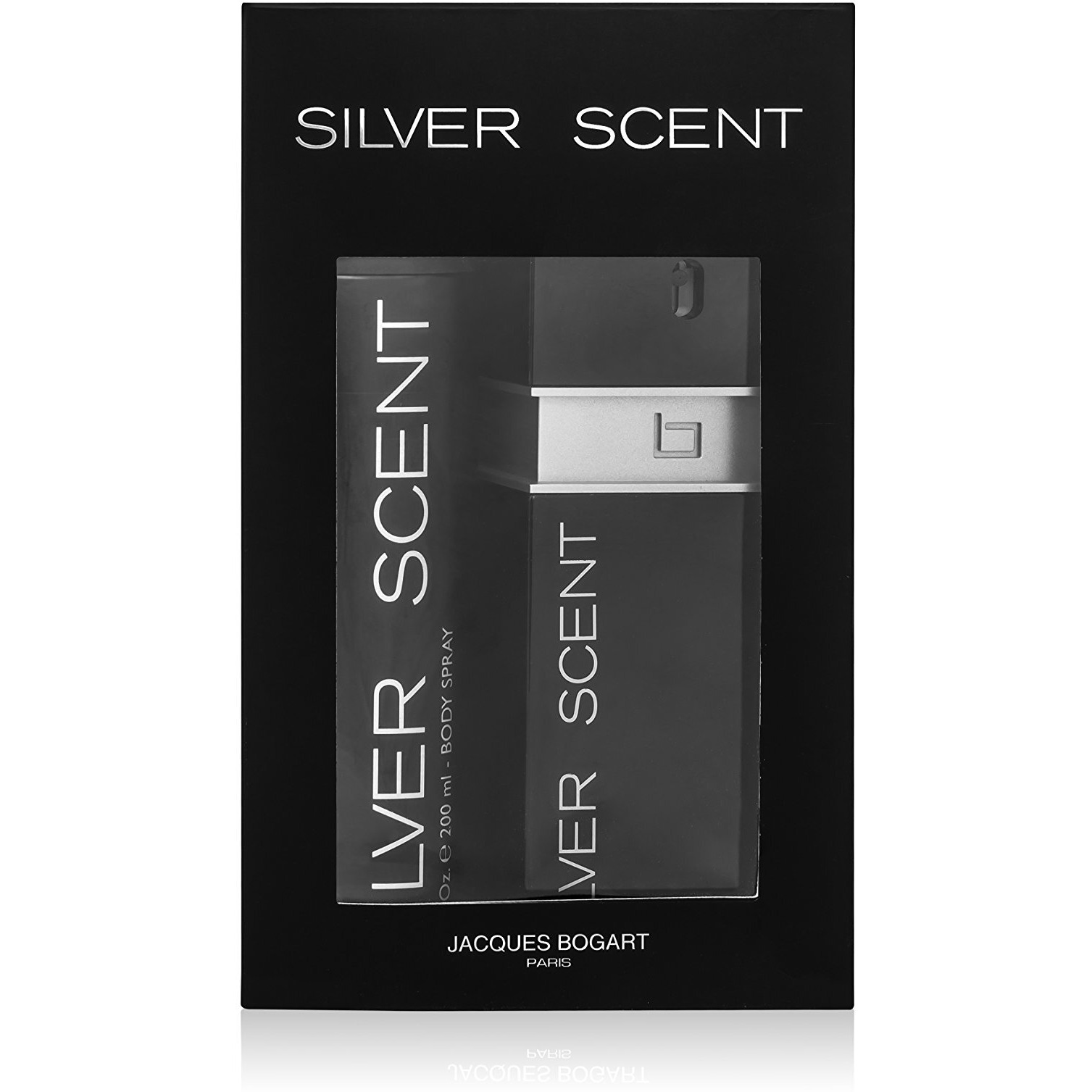 Silver Scent by Jacques Bogart for Men - 2 Pc Gift Set 3.33oz EDT Spray, 6.66oz Body Spray