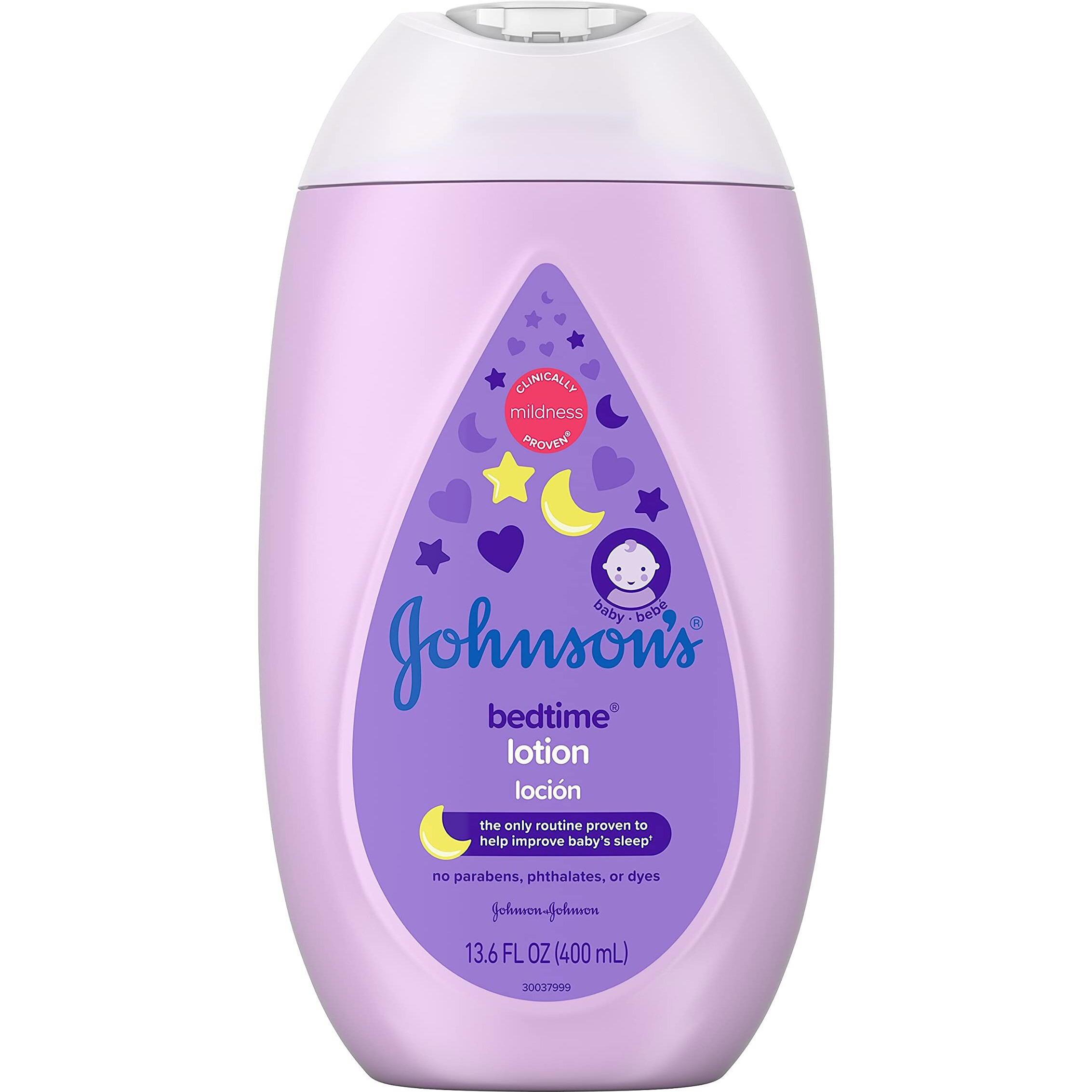 Johnson's Baby Bedtime Lotion with Natural Calm Essences Hypoallergenic & Paraben Free, 13.6 Fluid Ounce