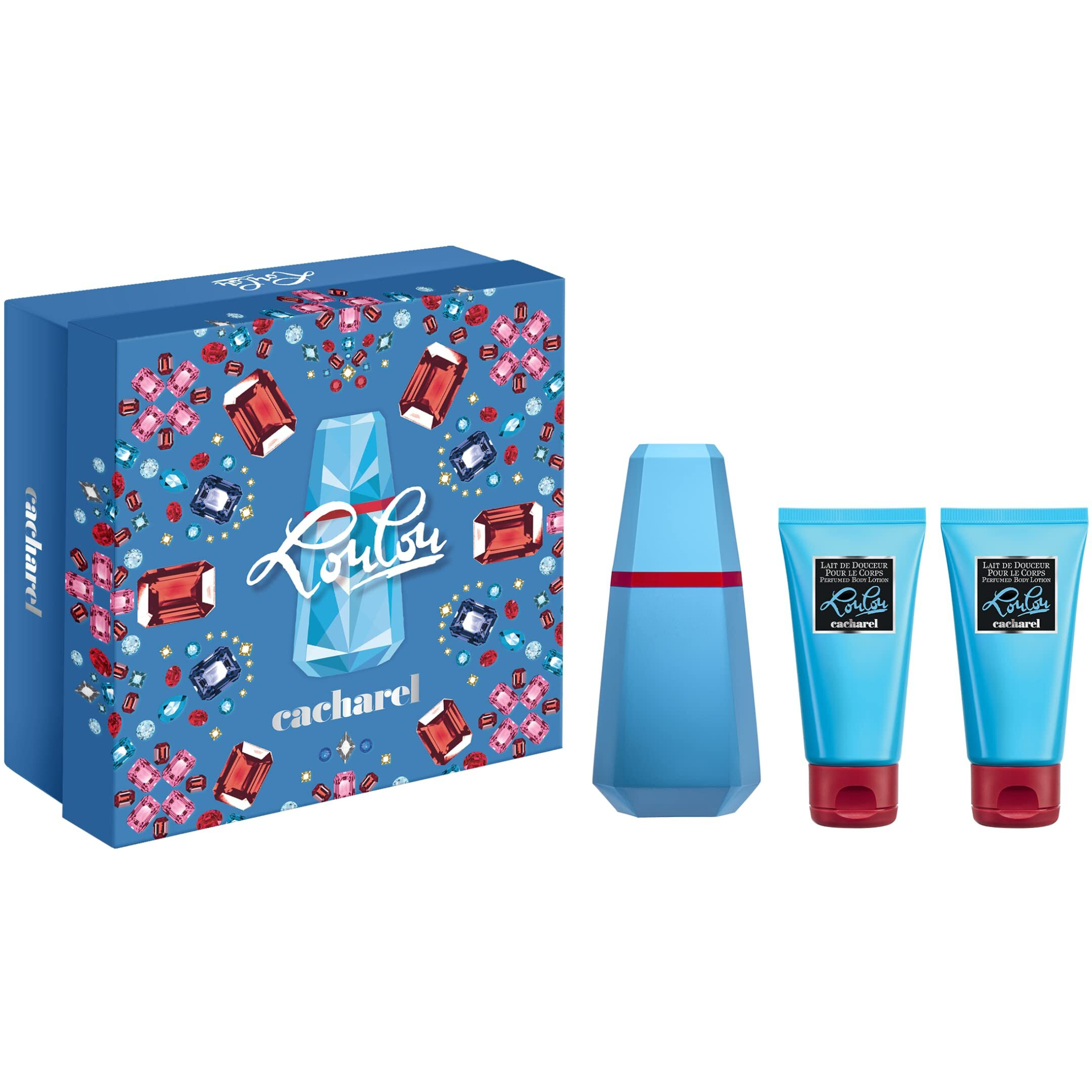 Lou Lou by Cacharel for Women - 3 Pc Gift Set 1.7oz EDP Spray, 1.7oz Body Lotion, 1.7oz Body Lotion