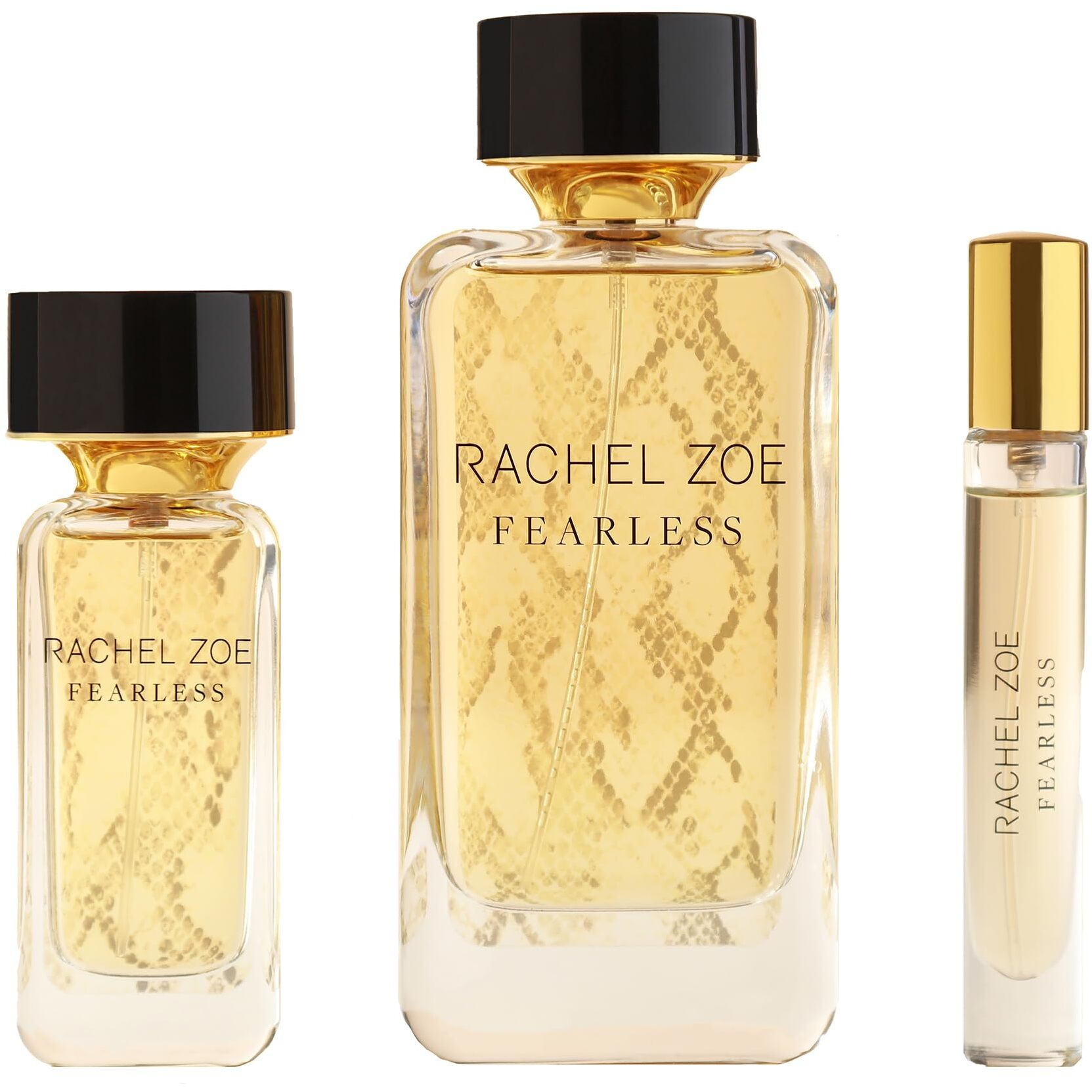 Fearless by Rachel Zoe for Women - 3 Pc Gift Set 3.4oz EDP Spray, 10oz Body Mist, Scarf