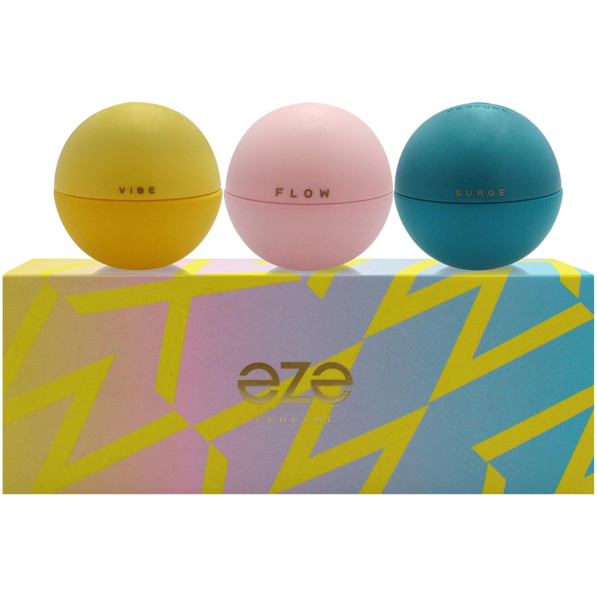 Eze by Eze for Unisex - 3 Pc Gift Set 1oz Surge EDP Spray, 1oz Flow EDP Spray, 1oz Vibe EDP Spray