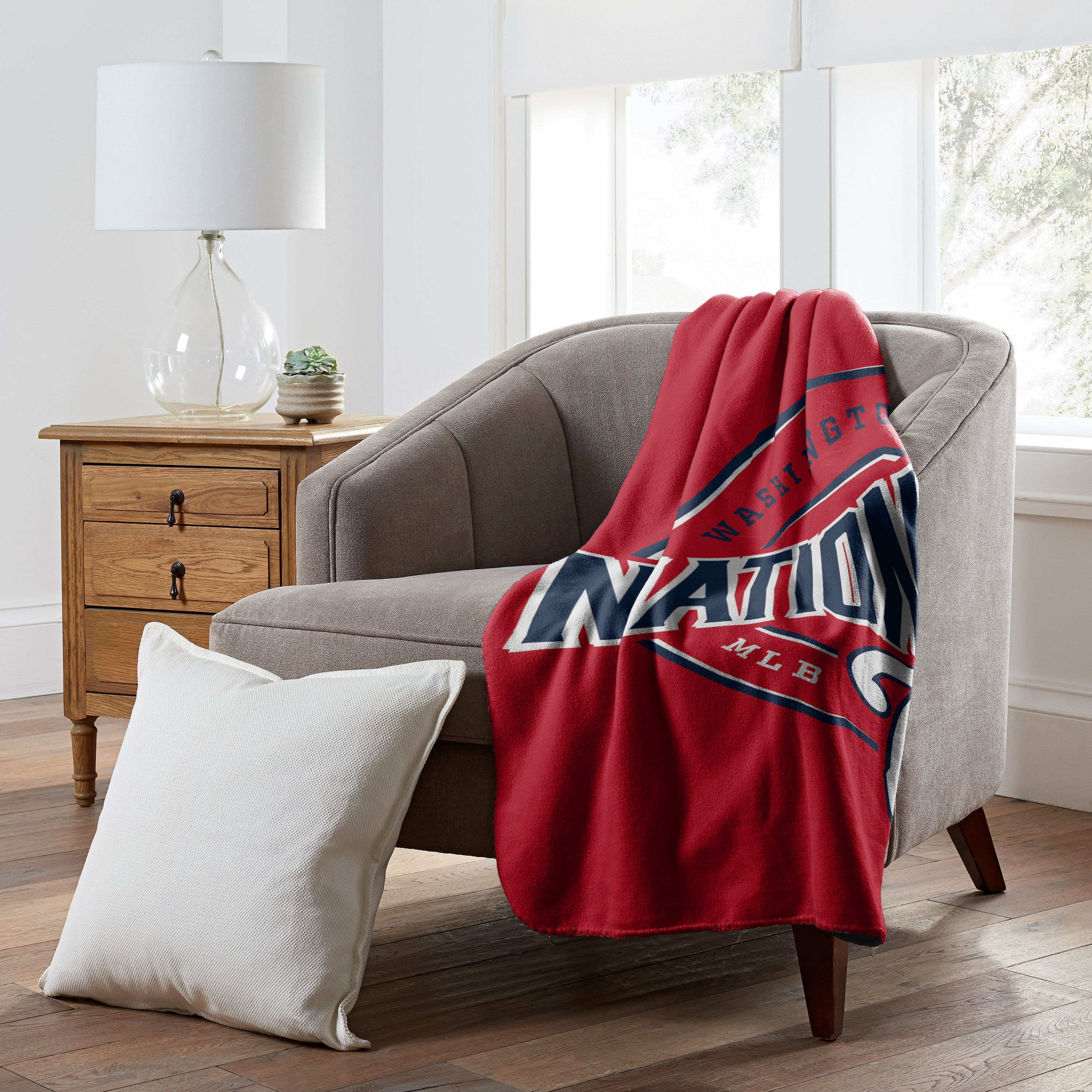 Washington Nationals Blanket 50x60 Fleece Campaign Design