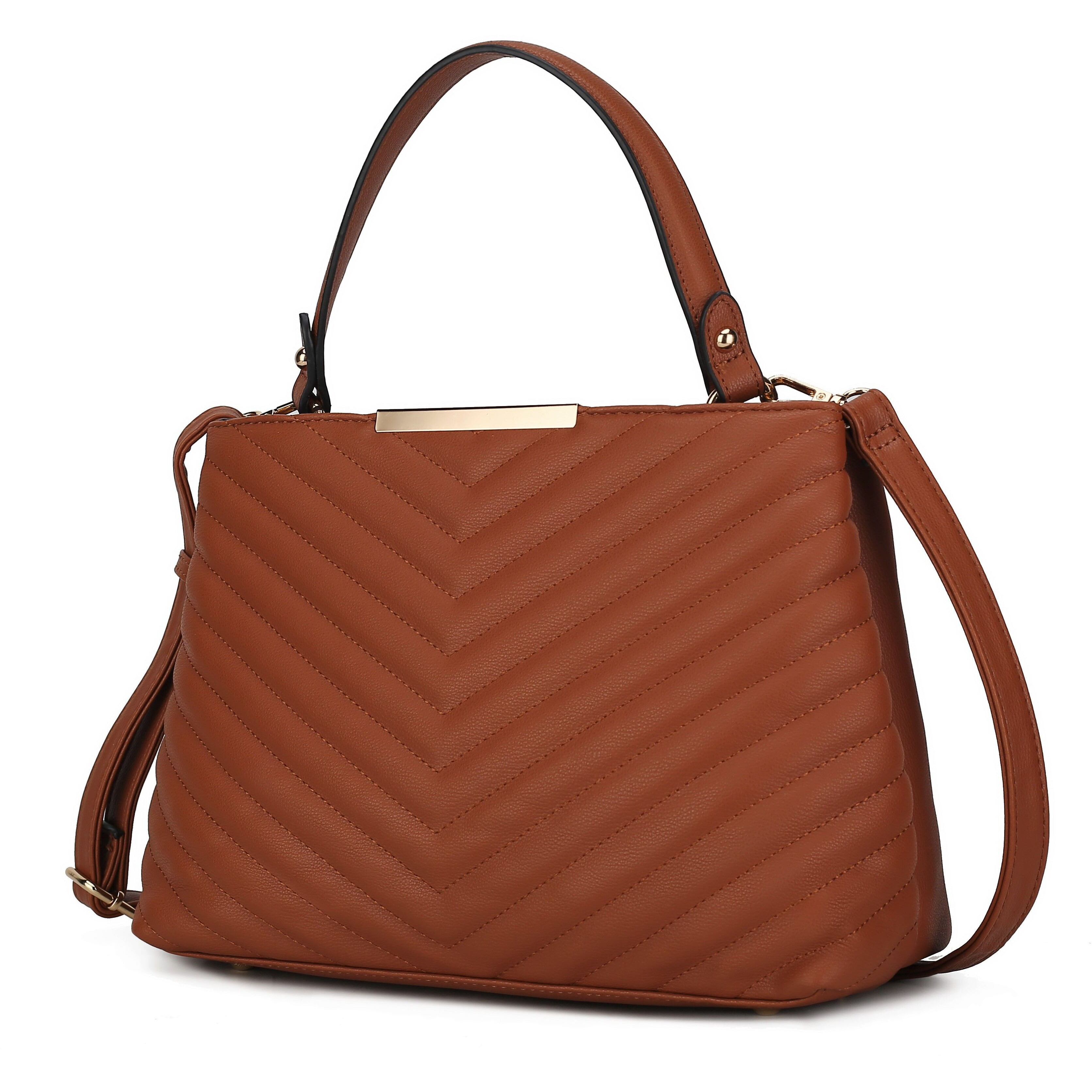 MKF collection Dakota Satchel Handbag Vegan Leather Women by Mia k(D0102HAPBEW)