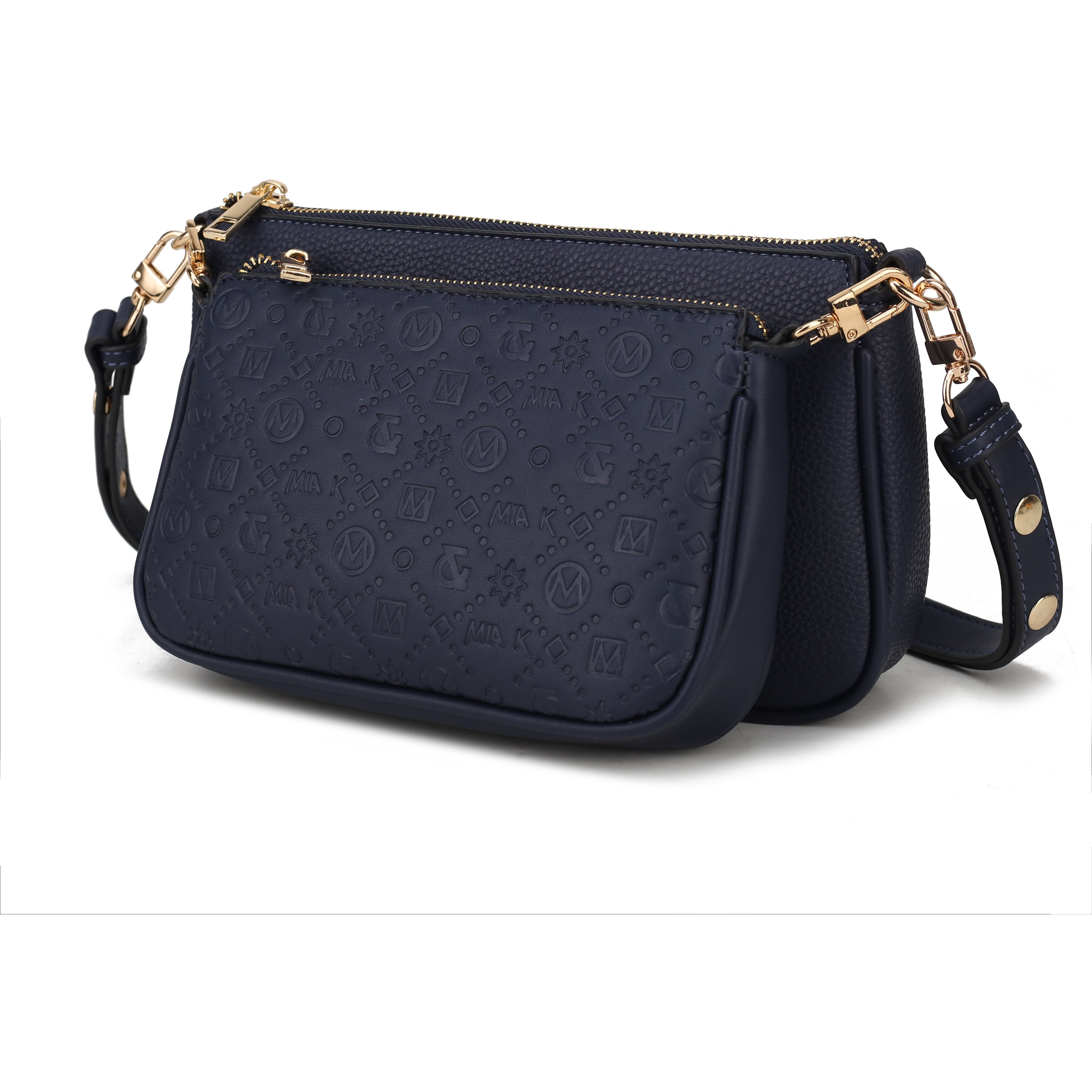 MKF collection Dayla Baguette Handabag Vegan Leather Womens by Mia K(D0102HA97DA)