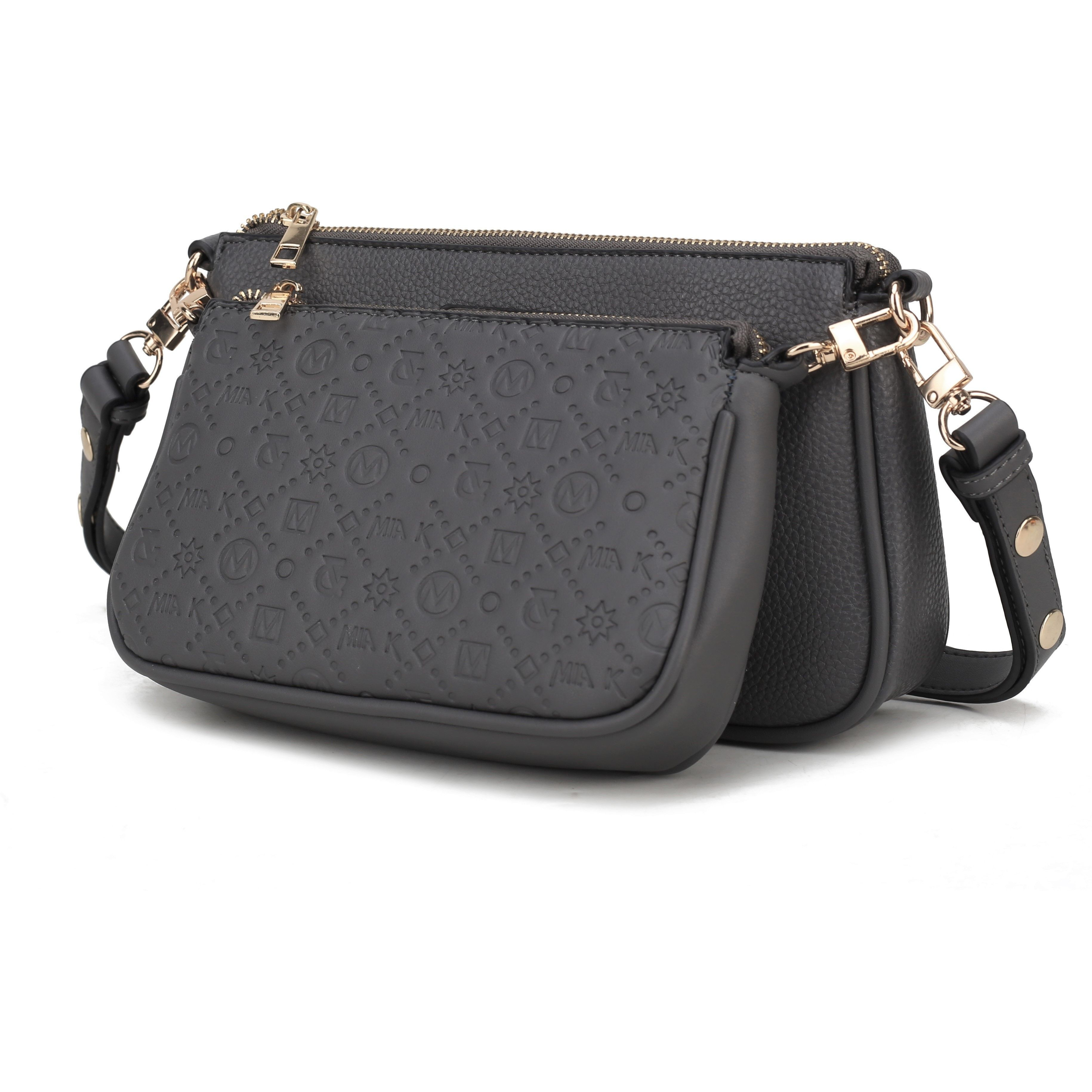 MKF collection Dayla Baguette Handabag Vegan Leather Womens by Mia K(D0102HA97Mg)