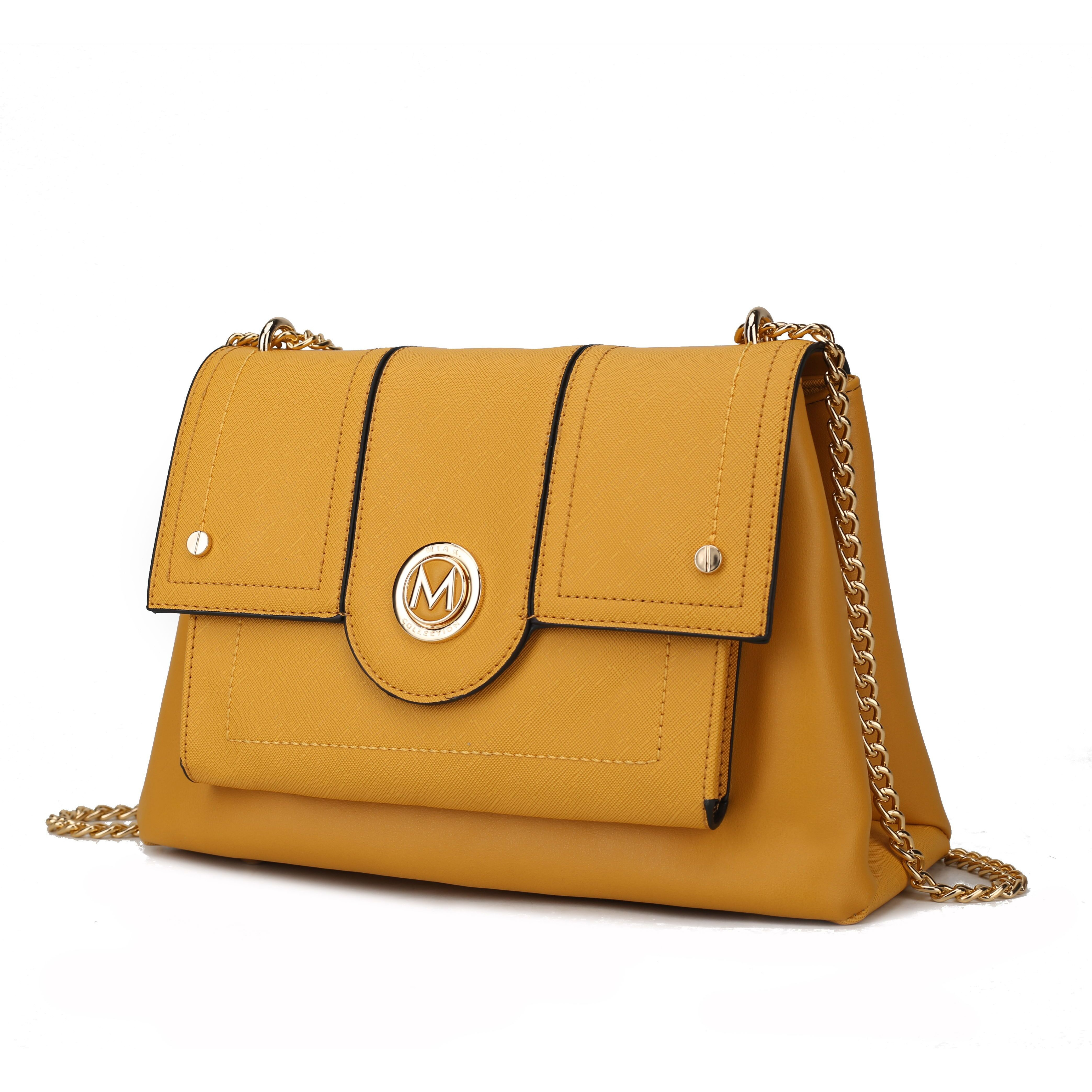 MKF collection Eden Satchel Handbag Vegan Leather crossover Womens by Mia K(D0102HA99UW)