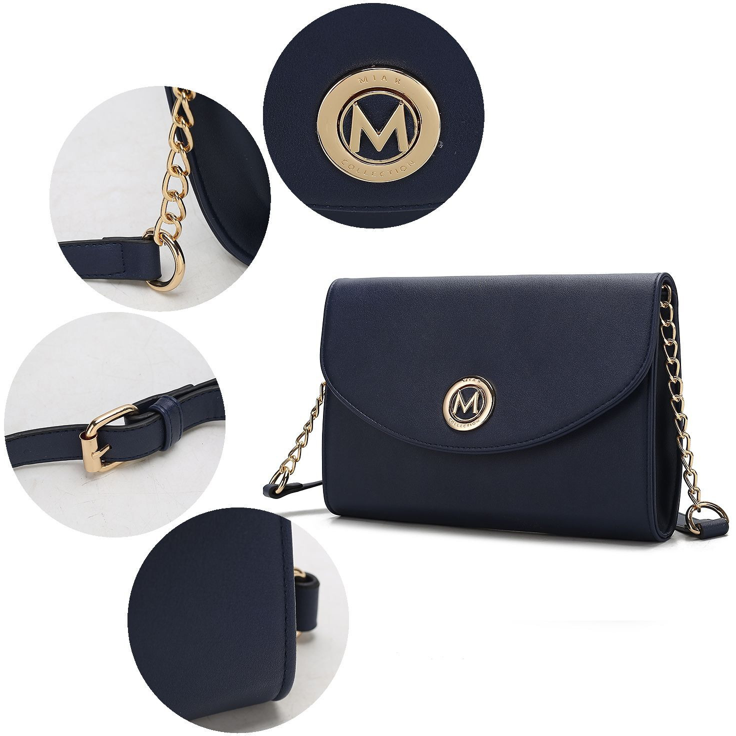 MKF collection Andra crossbody Handbag Vegan Leather Women by Mia K (D0102H9XV27)