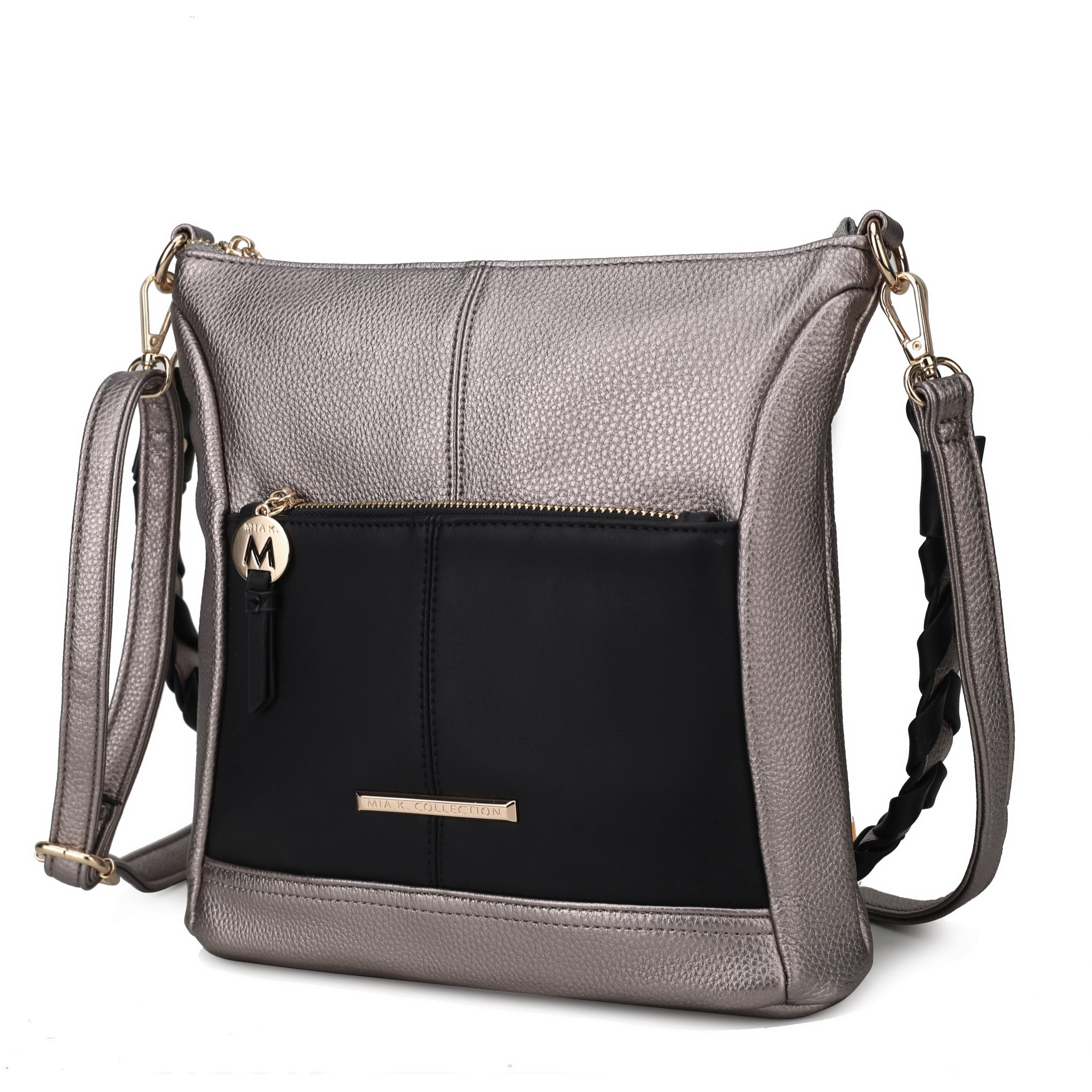 MKF collection Nala Vegan Shoulder Handbag color-block Leather Women by Mia k(D0102H9XVBU)