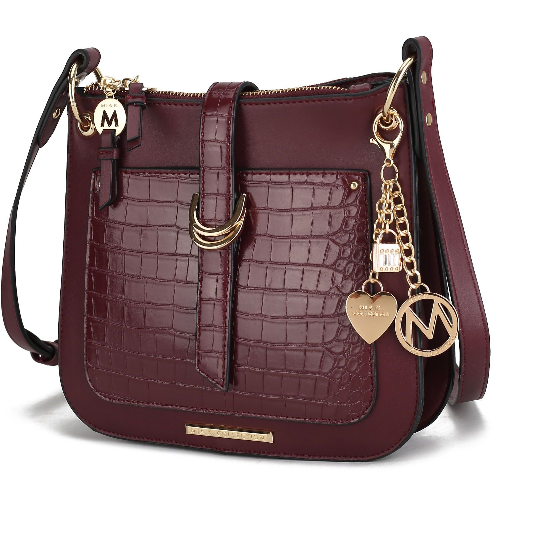 MKF collection Kiltienne crossbody Handbag Vegan Leather Women by Mia K(D0102H992AU)