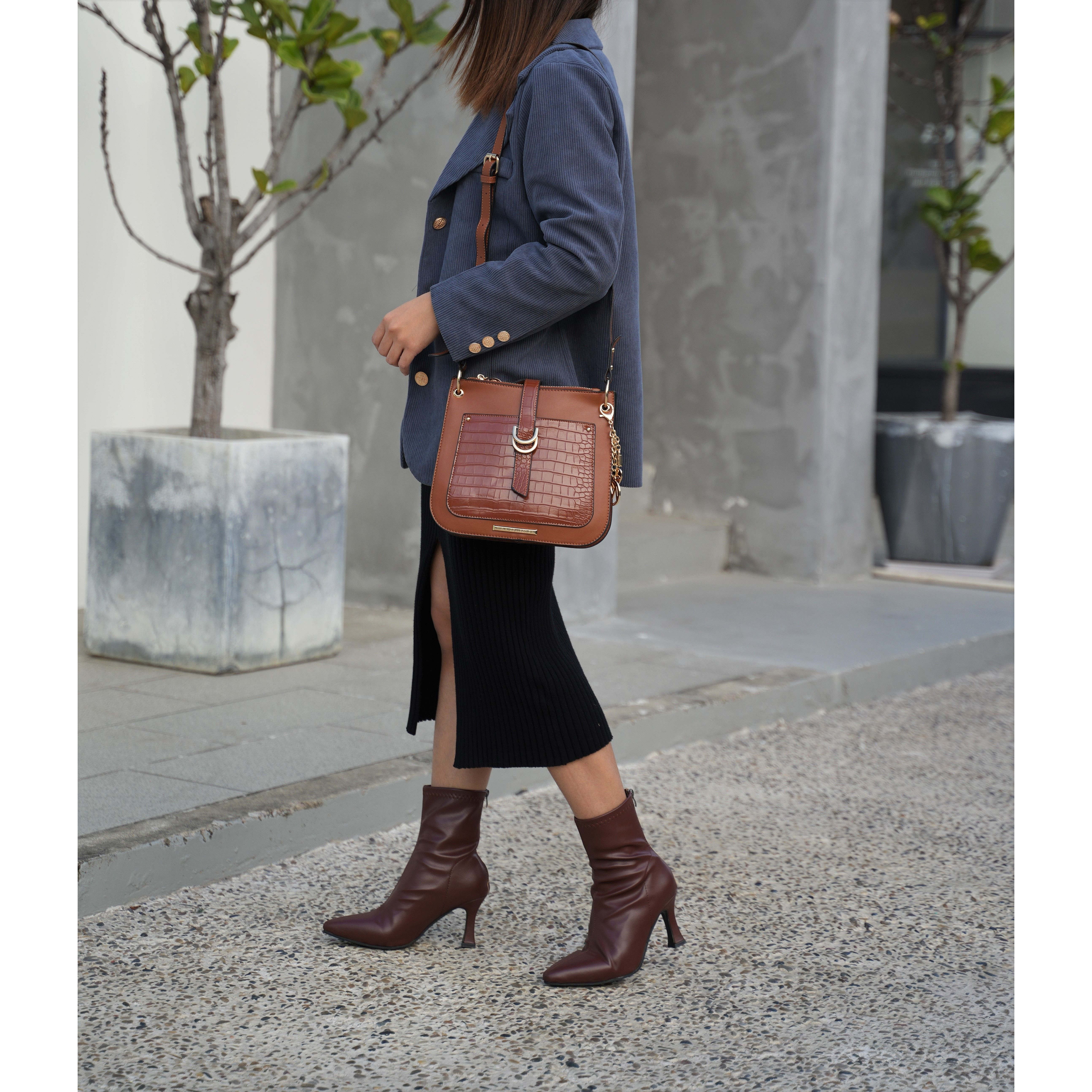 MKF collection Kiltienne crossbody Handbag Vegan Leather Women by Mia K(D0102H992AY)
