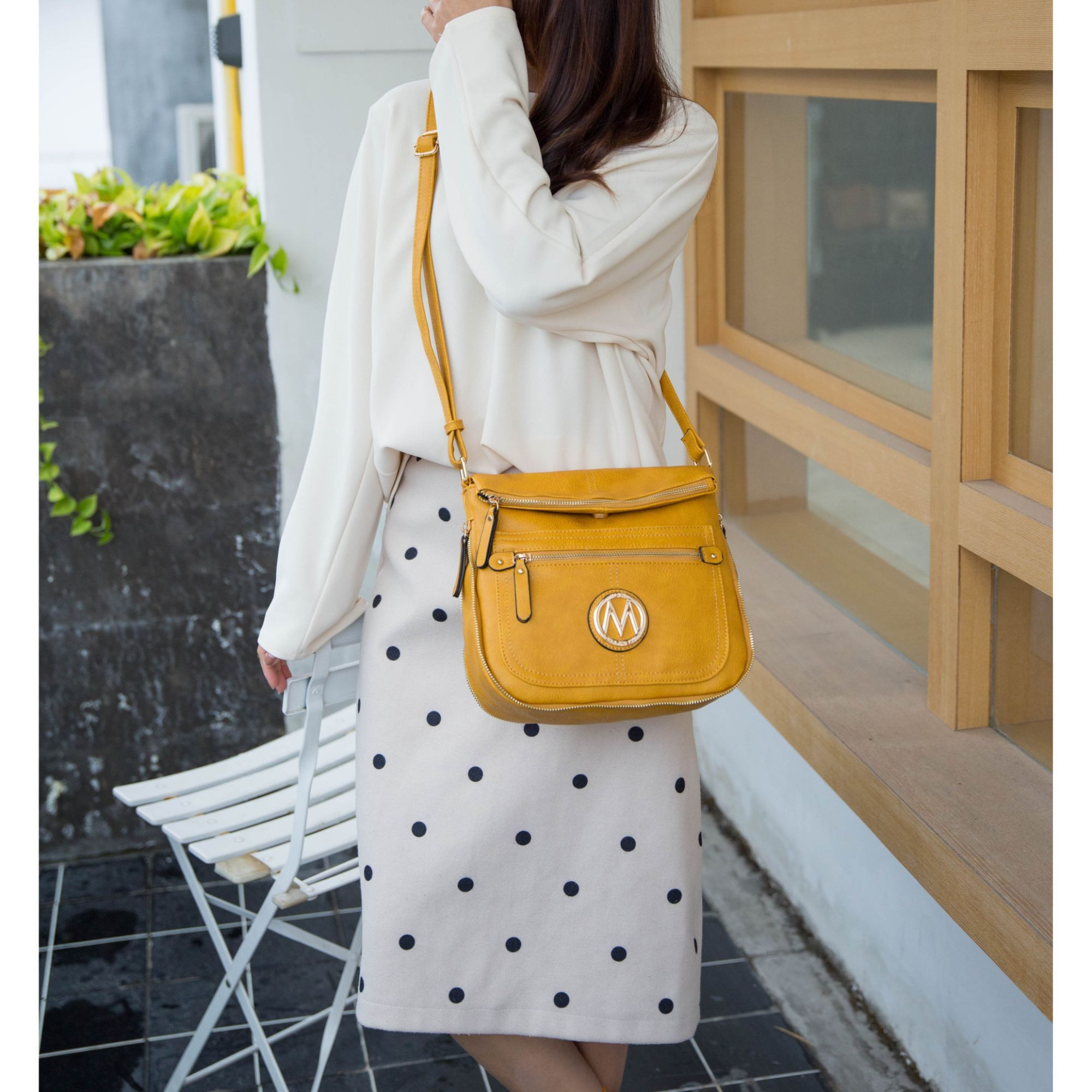 MKF collection Luciana crossbody Bag Vegan Leather Women by Mia K(D0102H9WcAV)