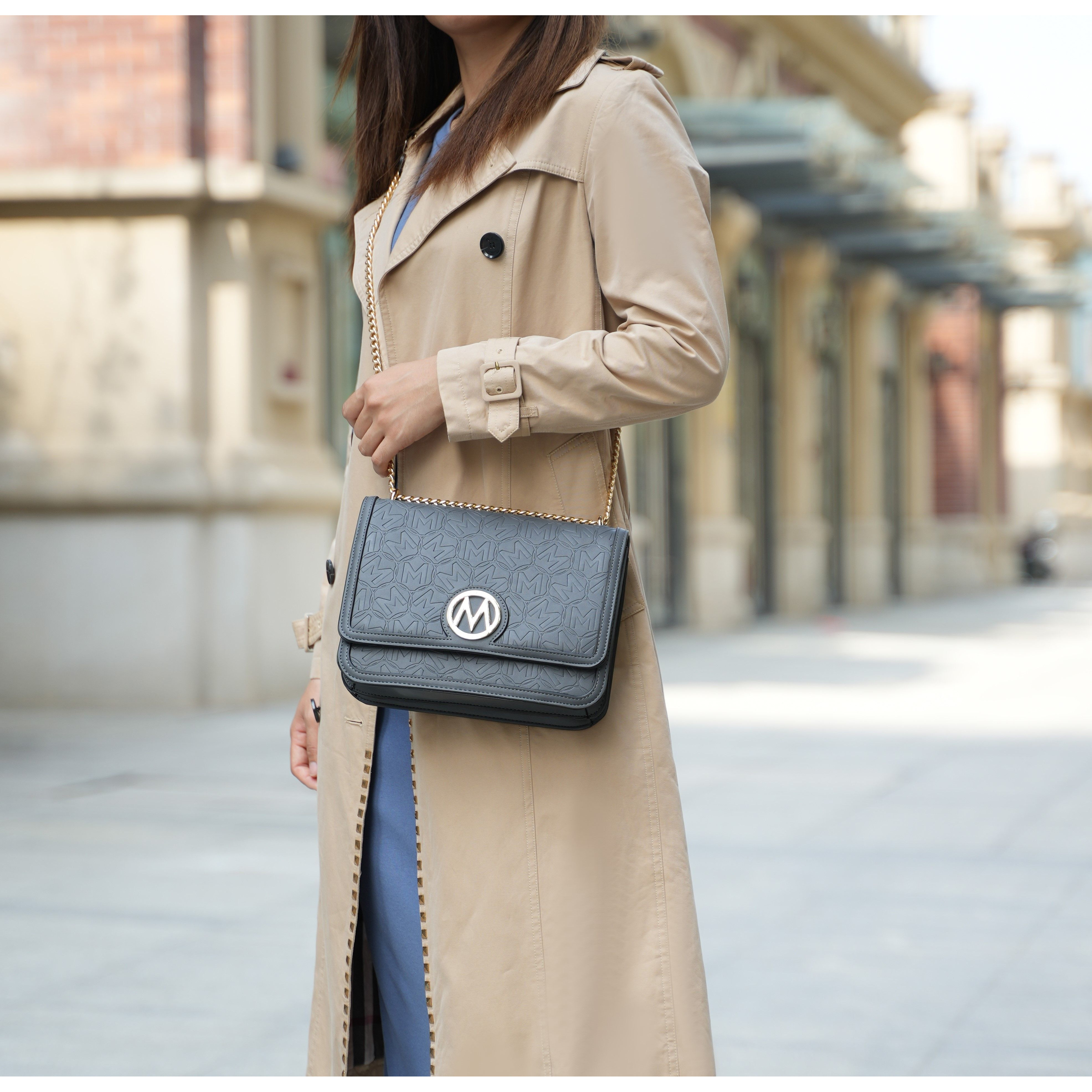 MKF collection Amiyah Vegan Leather Women Shoulder Bag by Mia K(D0102H9K0DA)
