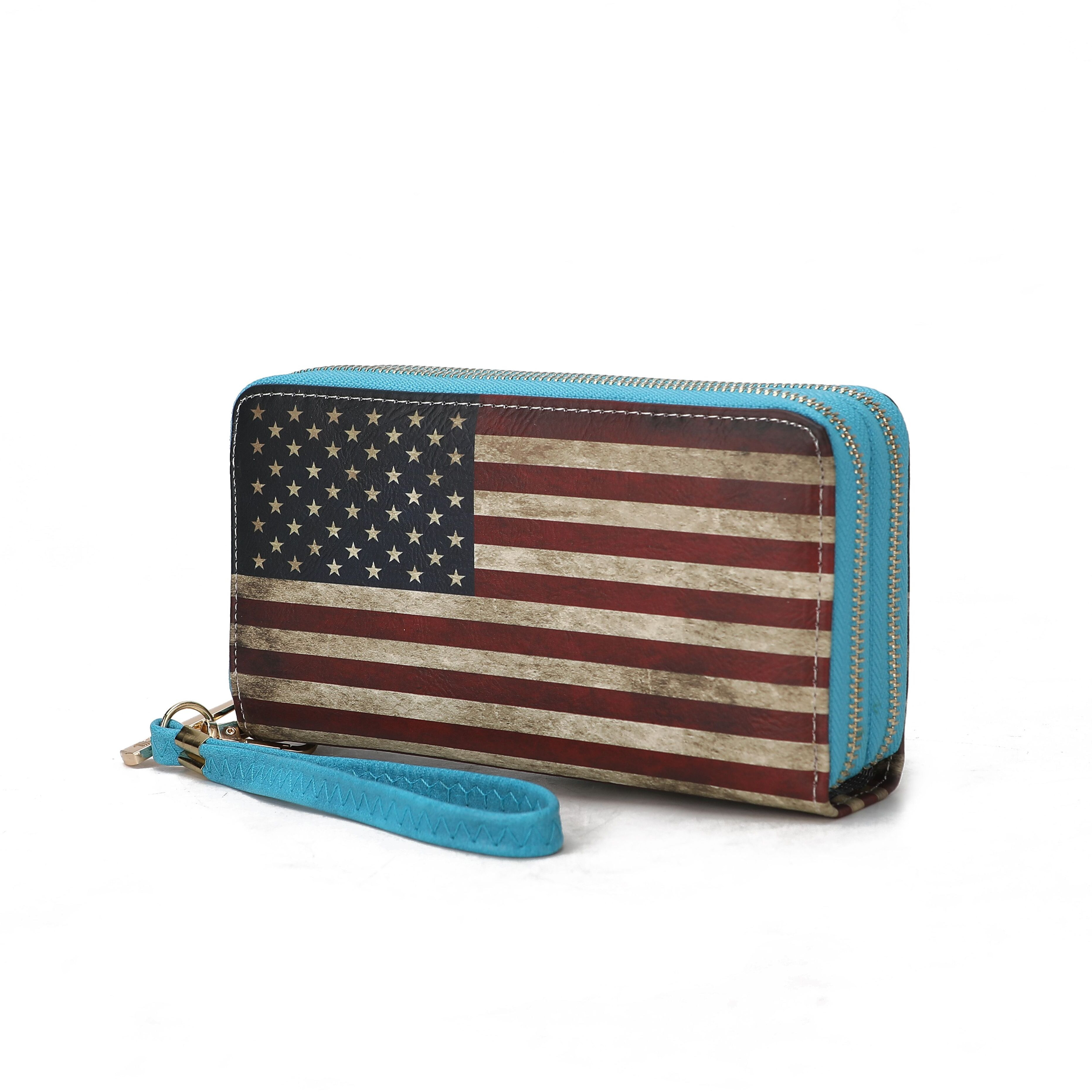 MKF collection Uriel Vegan Leather Women FLAg Wristlet Wallet by Mia K(D0102H9TV9Y)
