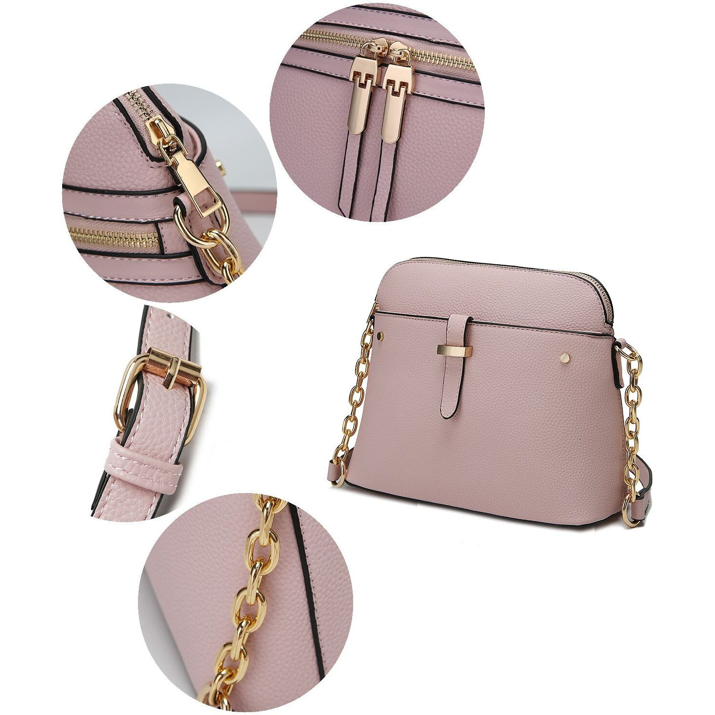 MKF collection Kelisse Solid crossbody Handbag Vegabn Leather Women by Mia K(D0102H9TVZ7)