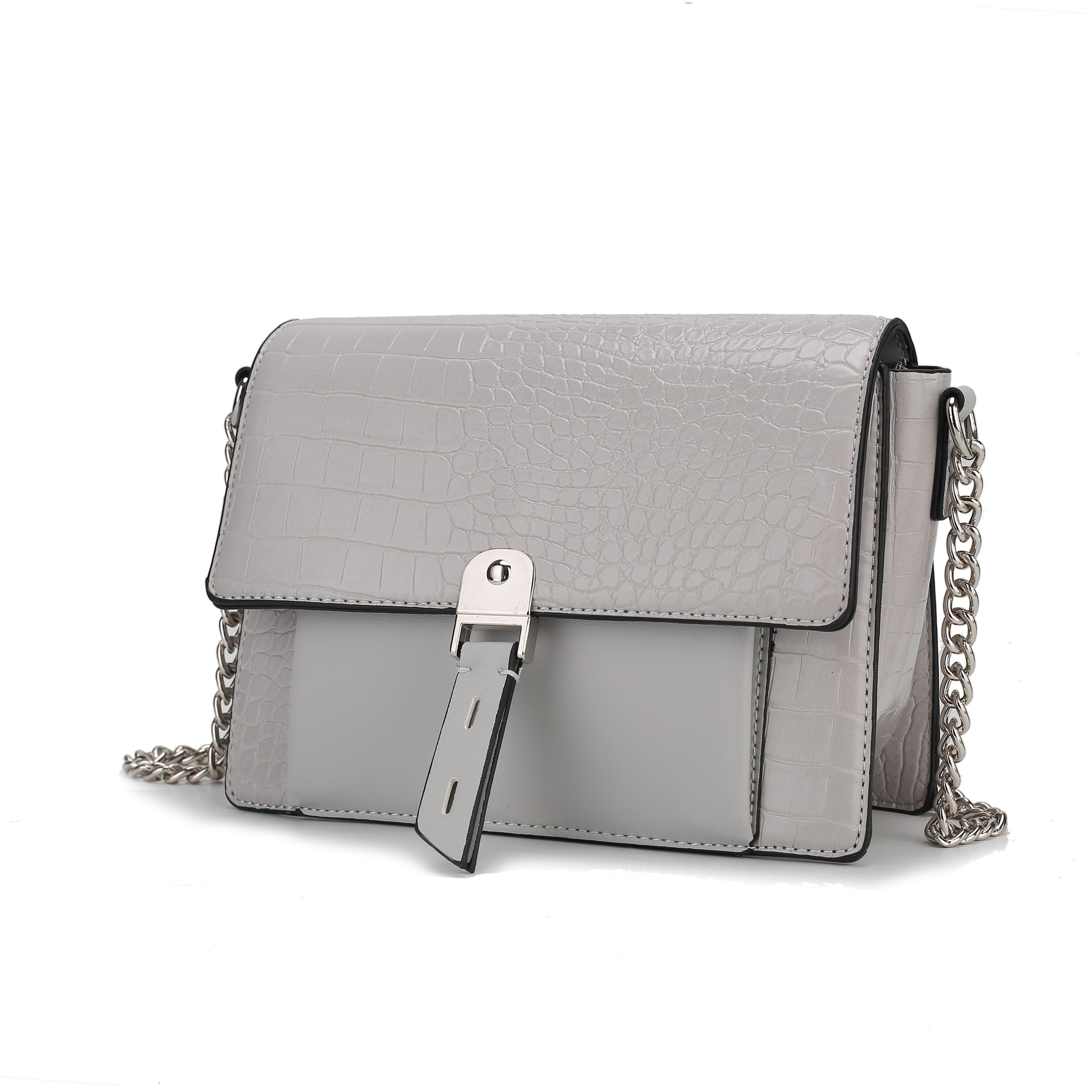 MKF collection Hope crocodile Embossed Vegan Leather Women Shoulder Bag by Mia K(D0102H9T8M7)