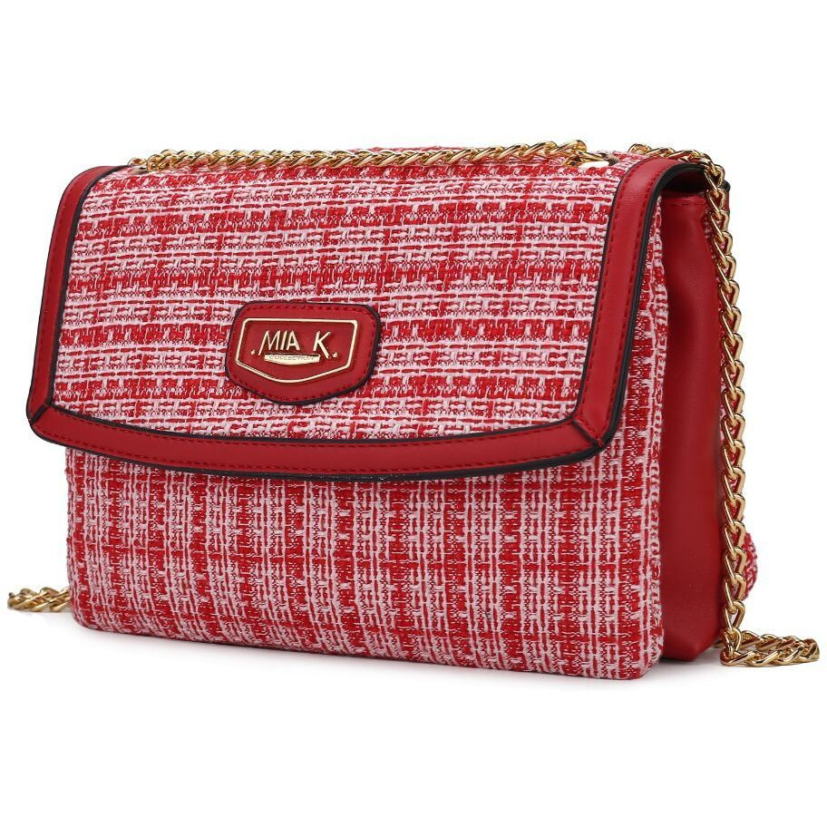 MKF collection Mackenzie Tweed Women Shoulder Handbag by Mia K(D0102H9T8UU)