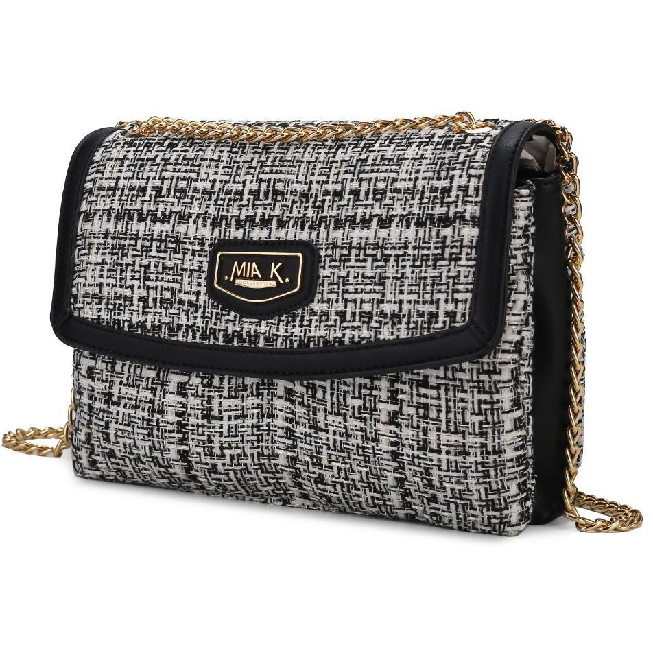 MKF collection Mackenzie Tweed Women Shoulder Handbag by Mia K(D0102H9T8UY)