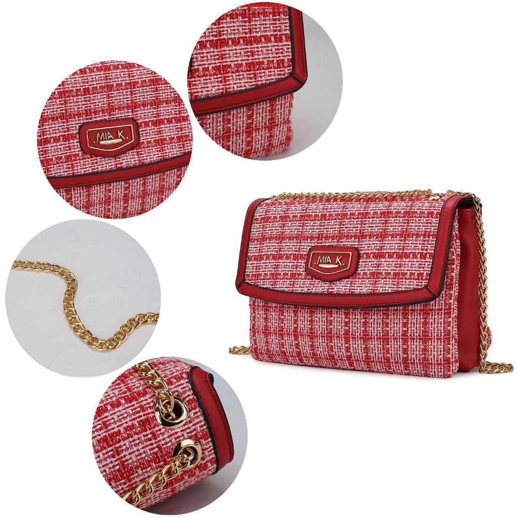MKF collection Mackenzie Tweed Women Shoulder Handbag by Mia K(D0102H9T8U7)
