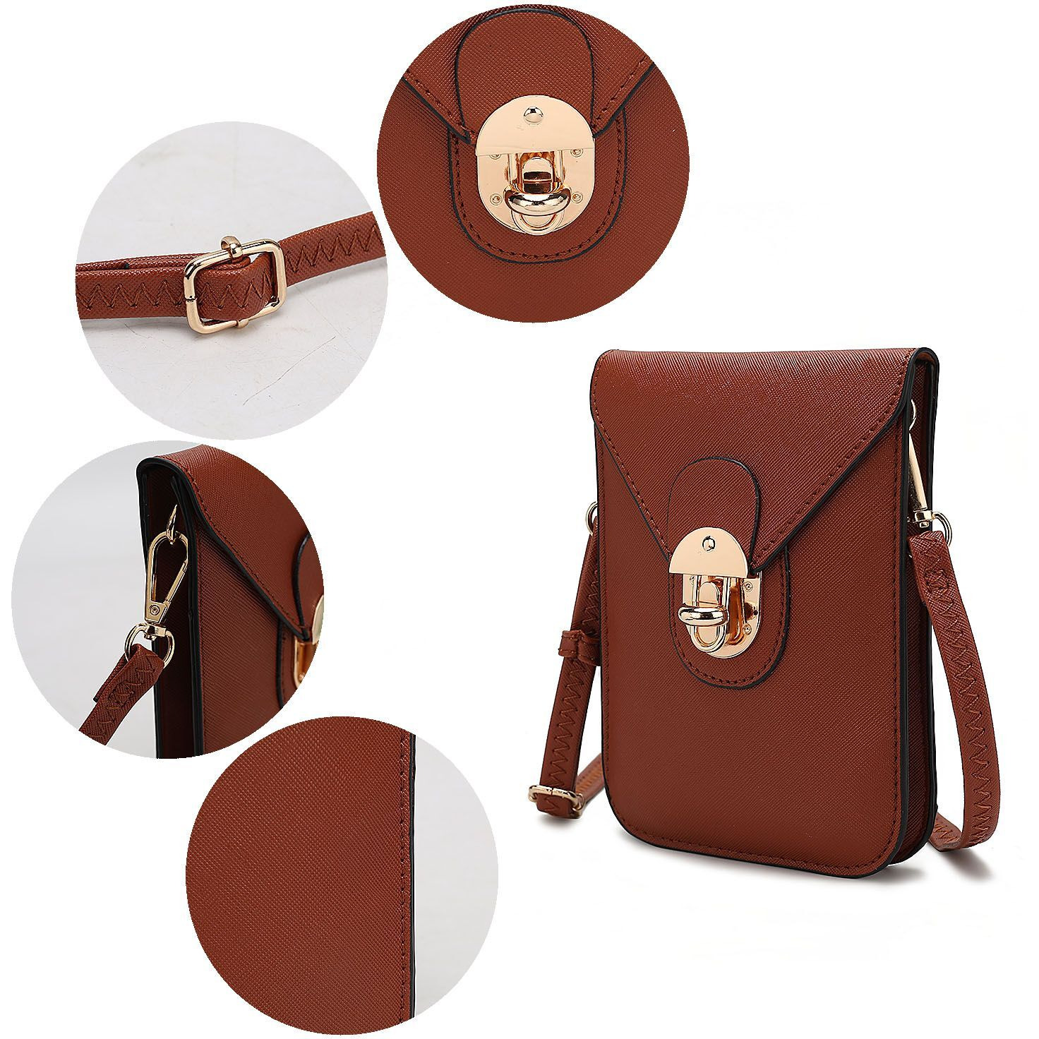 MKF collection Havana Smartphone crossbody Handbag Women by Mia K(D0102HISJDV)