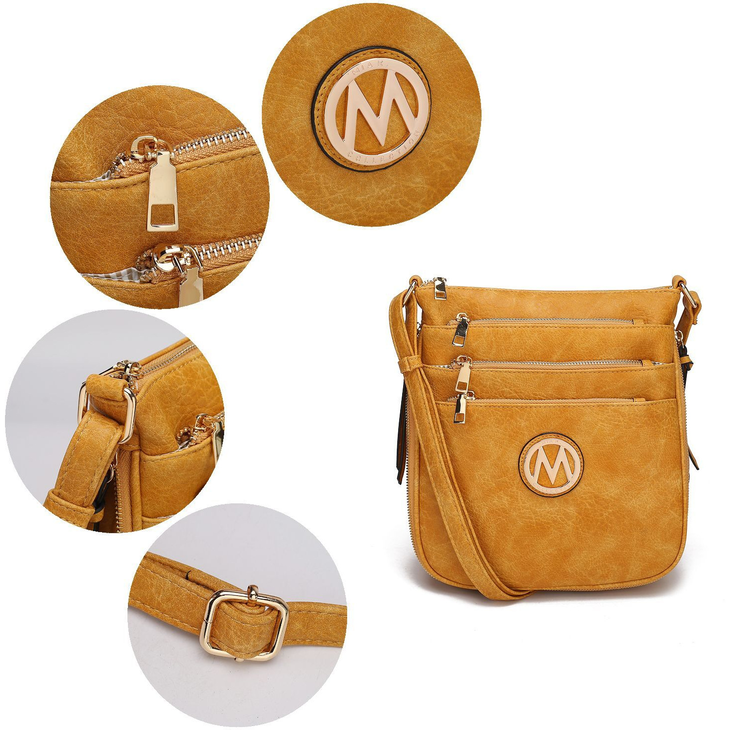 MKF collection Salome Expandable Multi compartment crossbody Handbag by Mia K(D0102HISLcU)