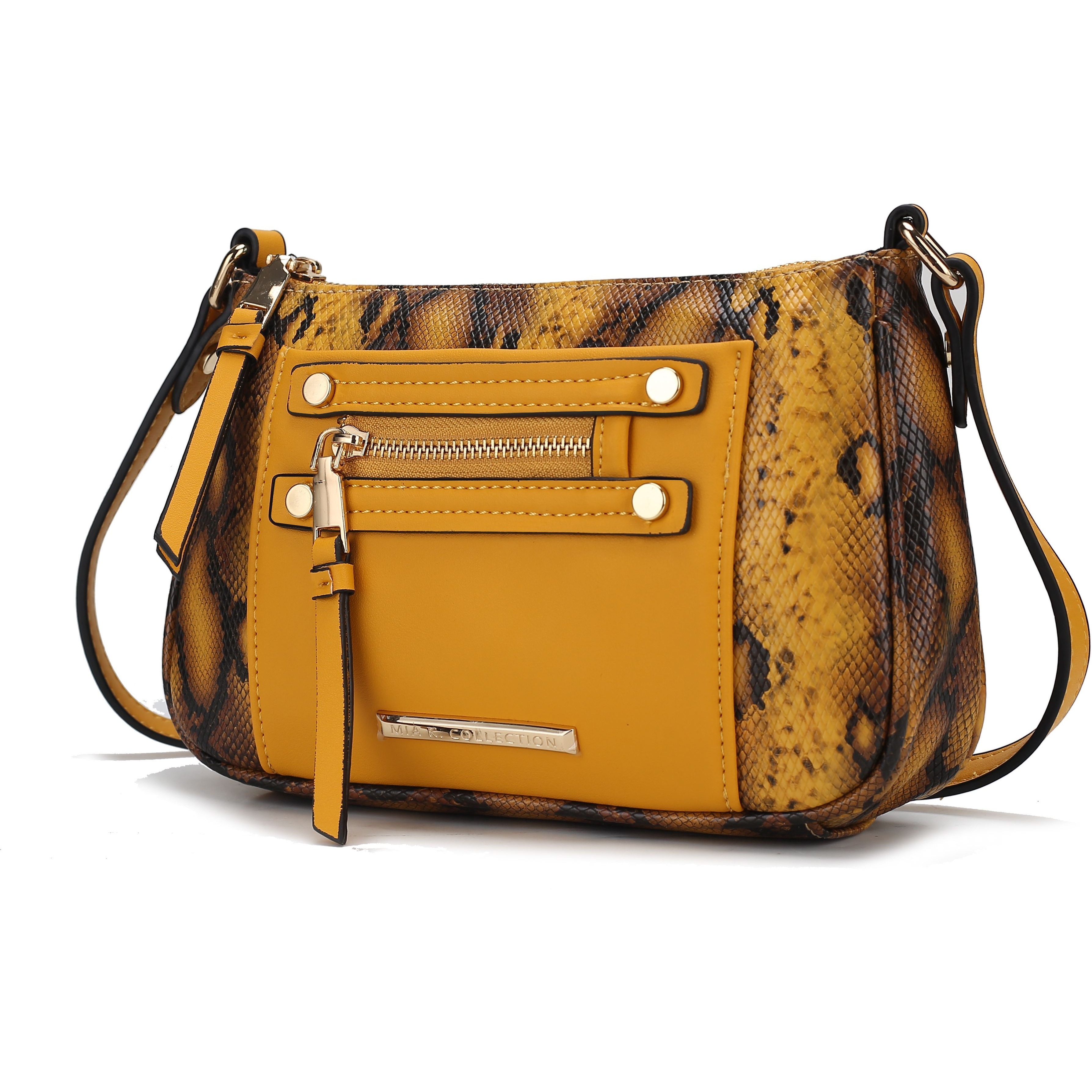 MKF collection Essie Snake embossed Vegan Leather crossbody by Mia K(D0102HIc8EV)