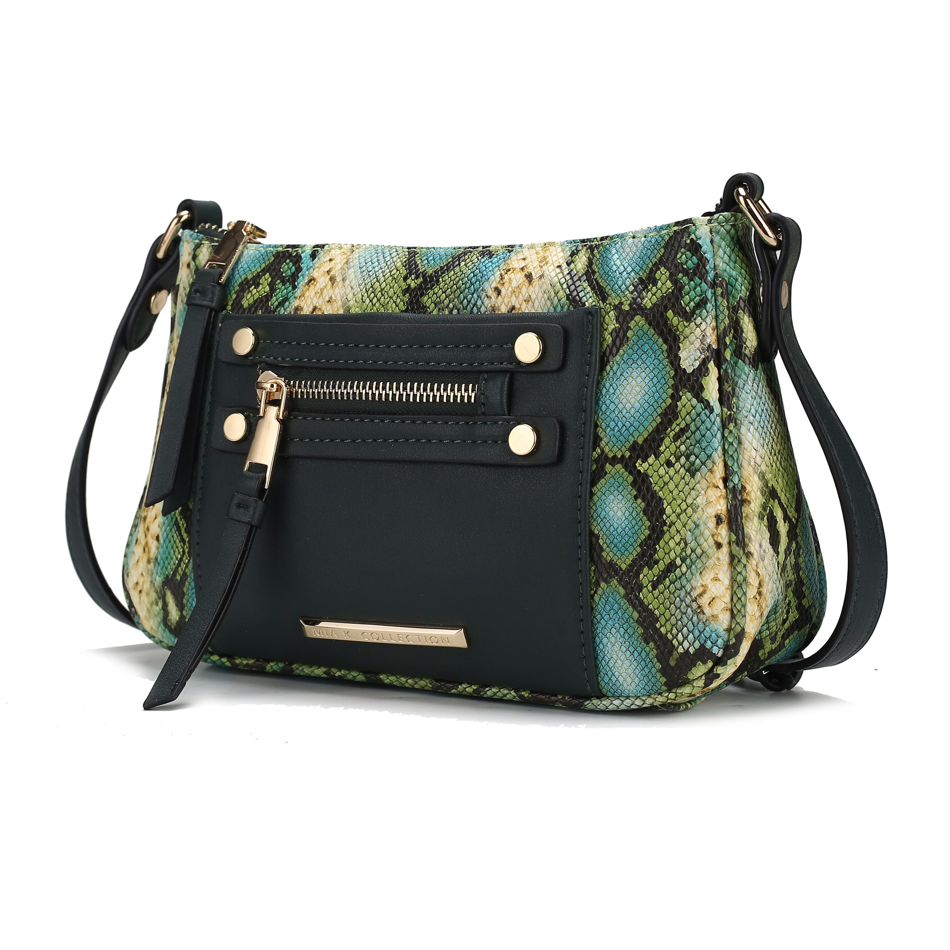 MKF collection Essie Snake embossed Vegan Leather crossbody by Mia K(D0102HIc85A)