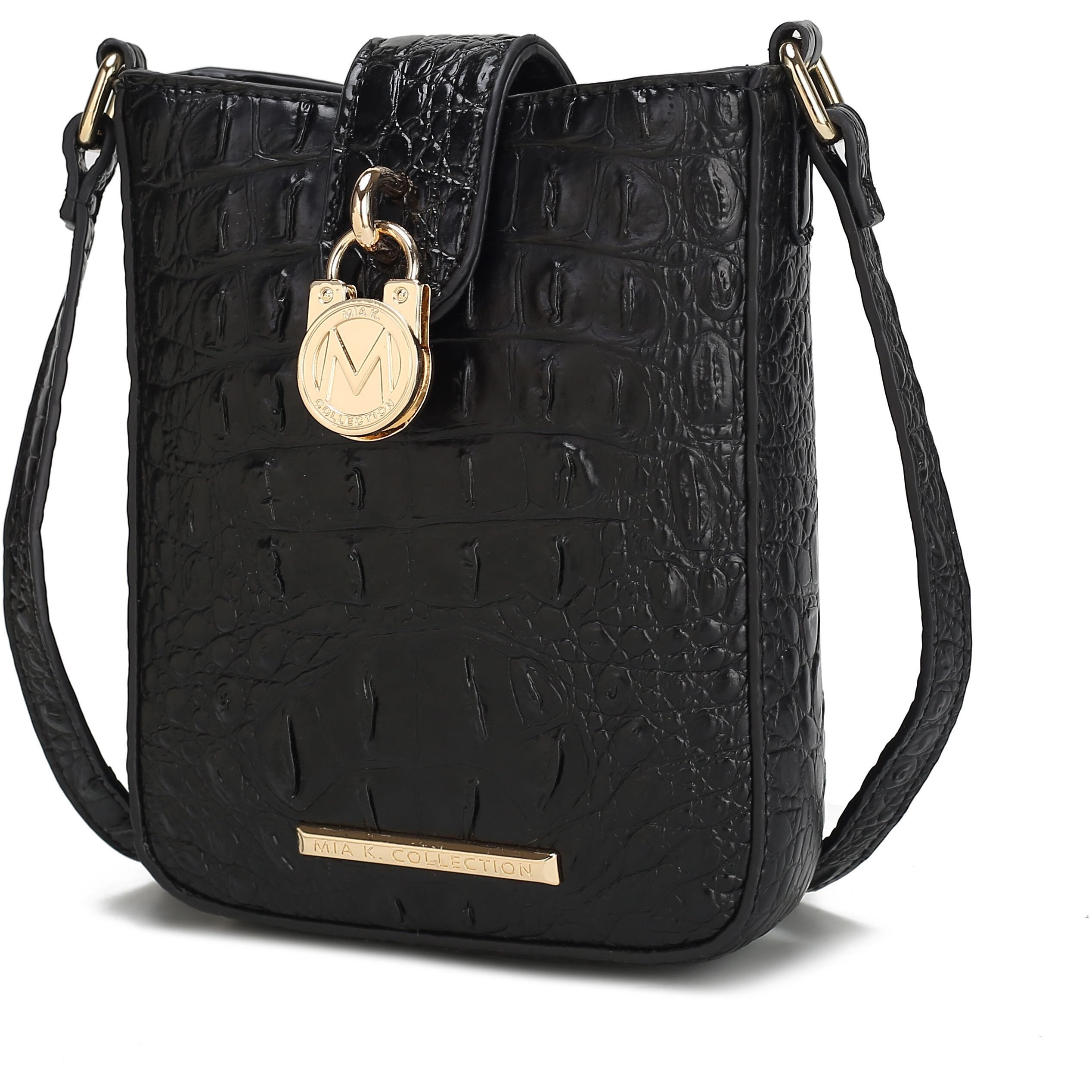 MKF collection Avery Faux crocodile Embossed Vegan Leather Women crossbody Bag by Mia K(D0102HIBDFV)