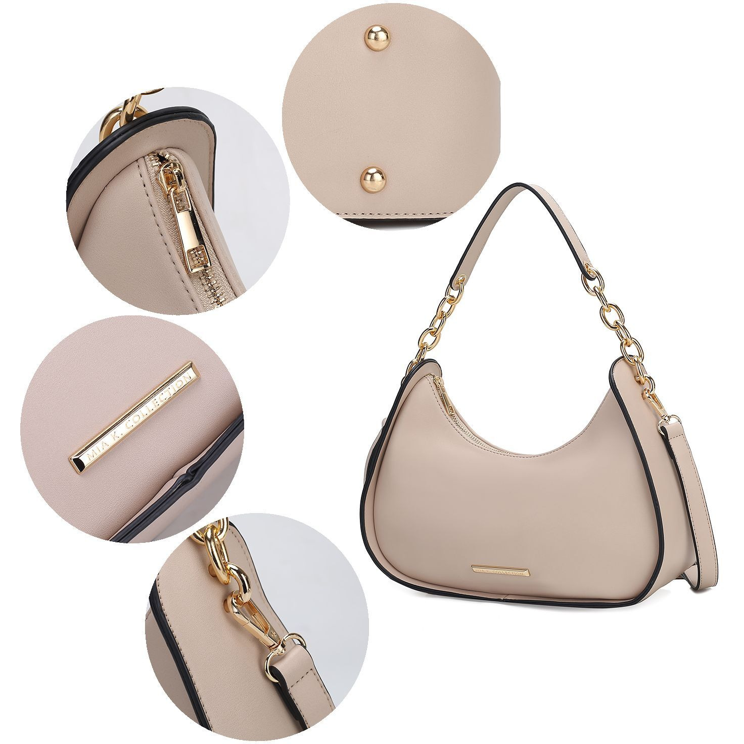 MKF collection Lottie Vegan Leather Women Shoulder Bag by Mia K(D0102HI1AQ7)