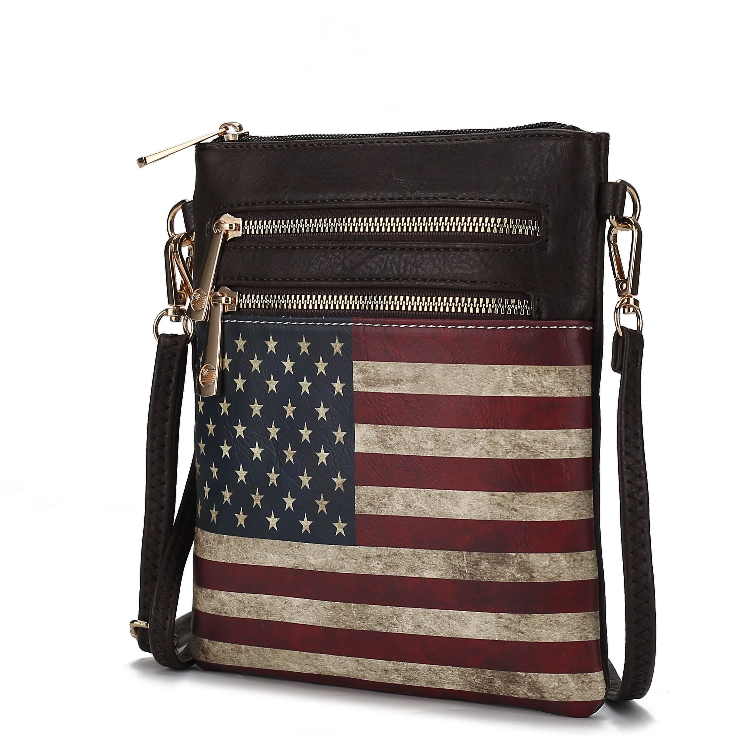 MKF collection genesis Printed Flag Vegan Leather Women crossbody Bag by Mia k(D0102HIDEBA)