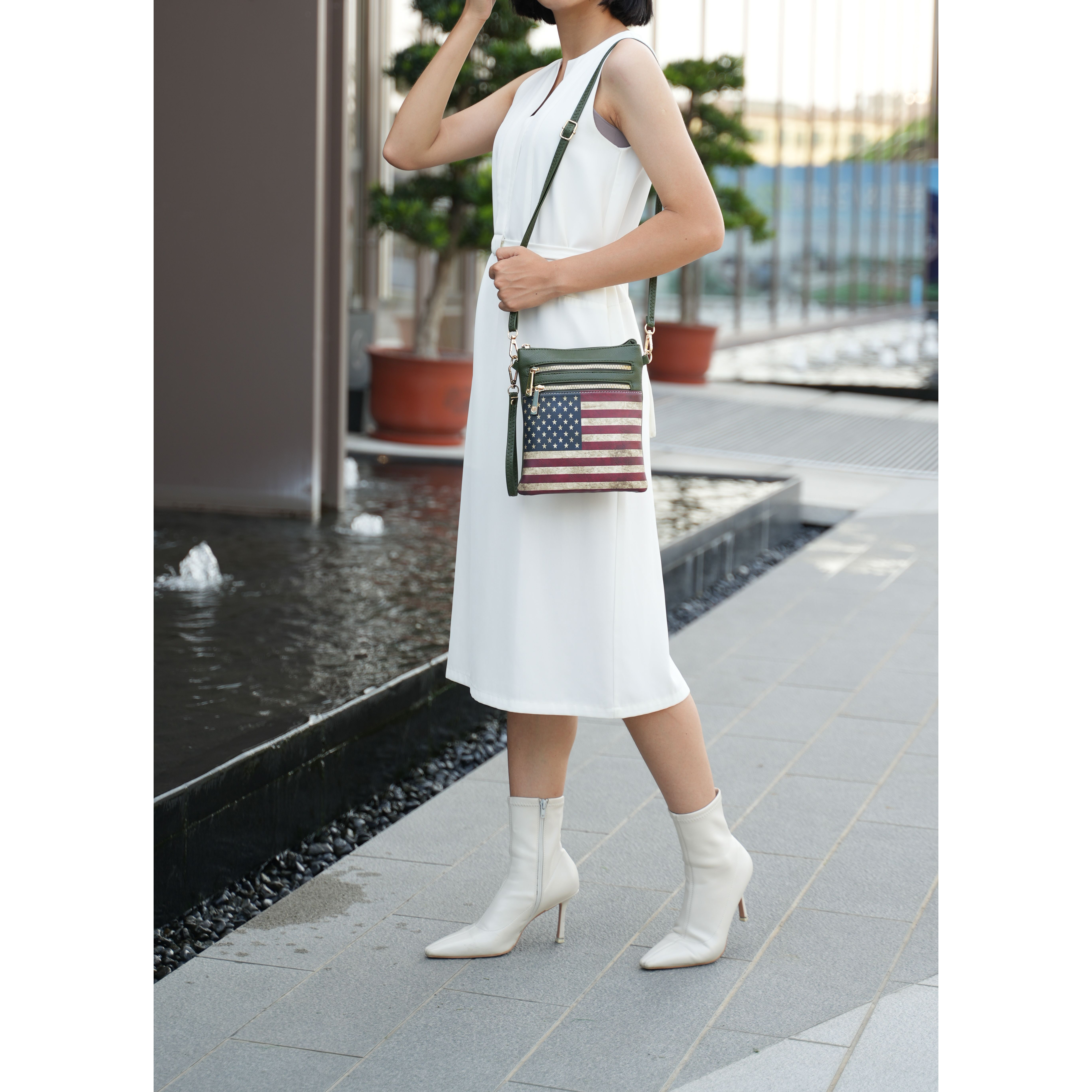 MKF collection genesis Printed Flag Vegan Leather Women crossbody Bag by Mia k(D0102HIDEcg)