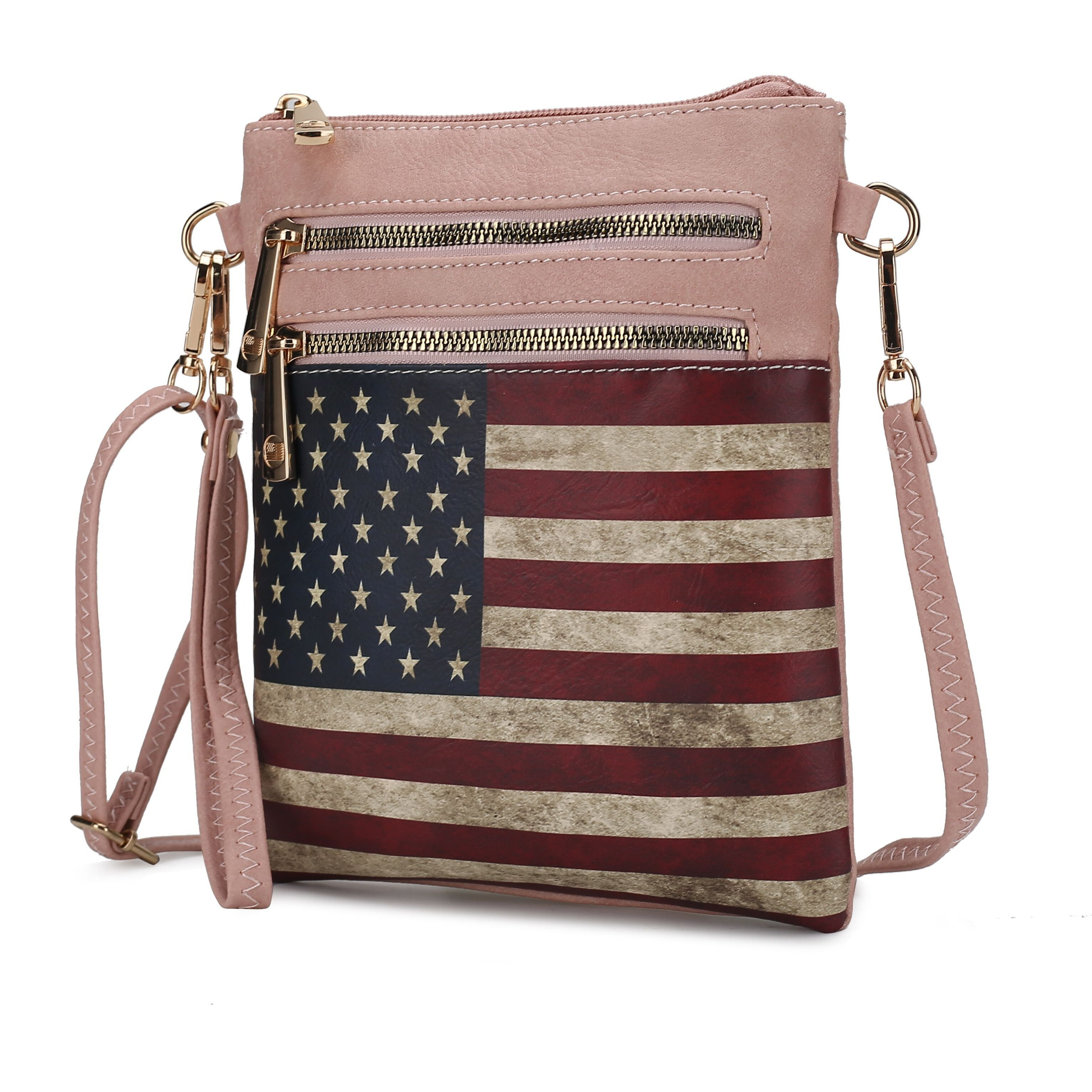 MKF collection genesis Printed Flag Vegan Leather Women crossbody Bag by Mia k(D0102HIDEJY)