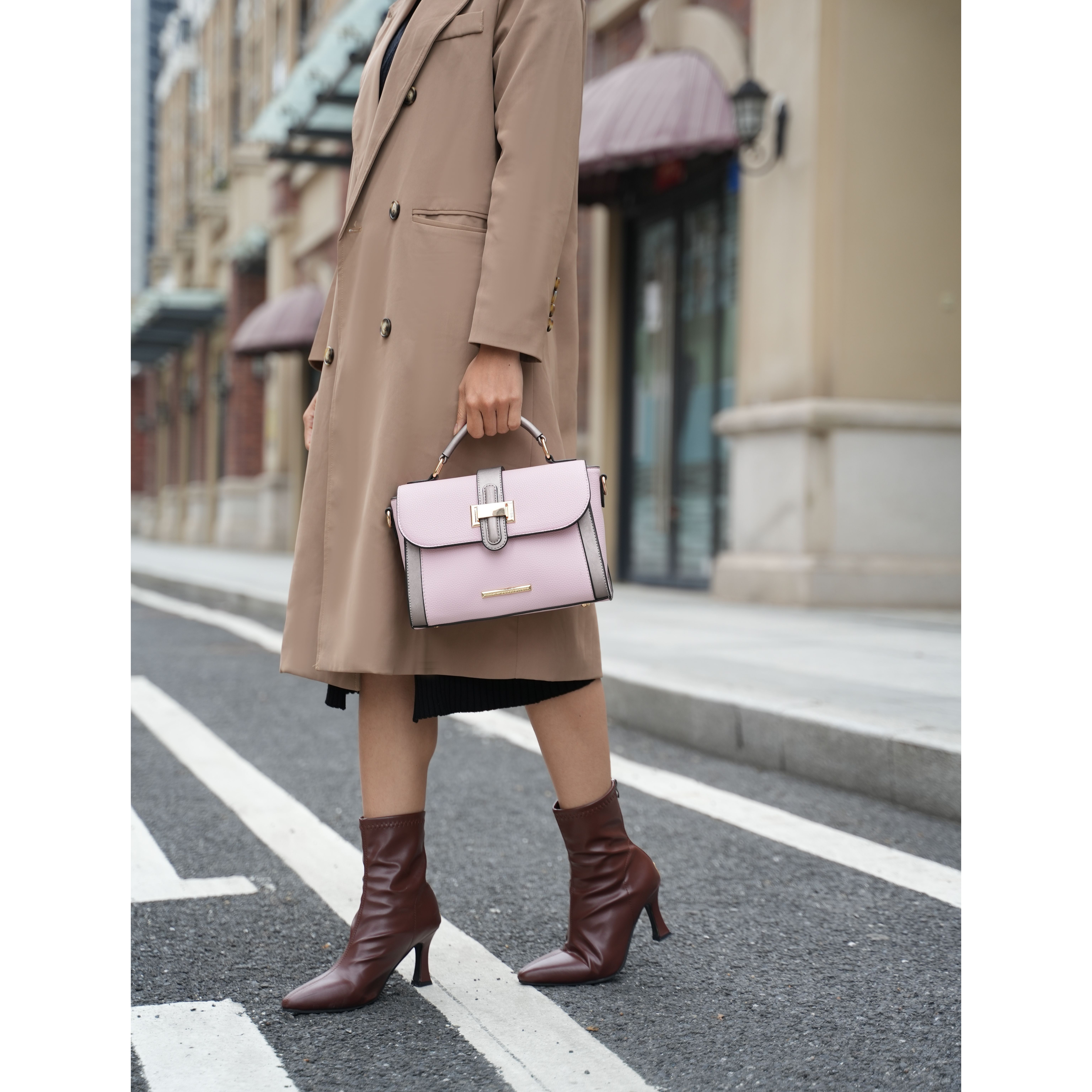 MKF collection Willa color Block Vegan Leather Women Shoulder Bag by Mia k(D0102HIDP5U)