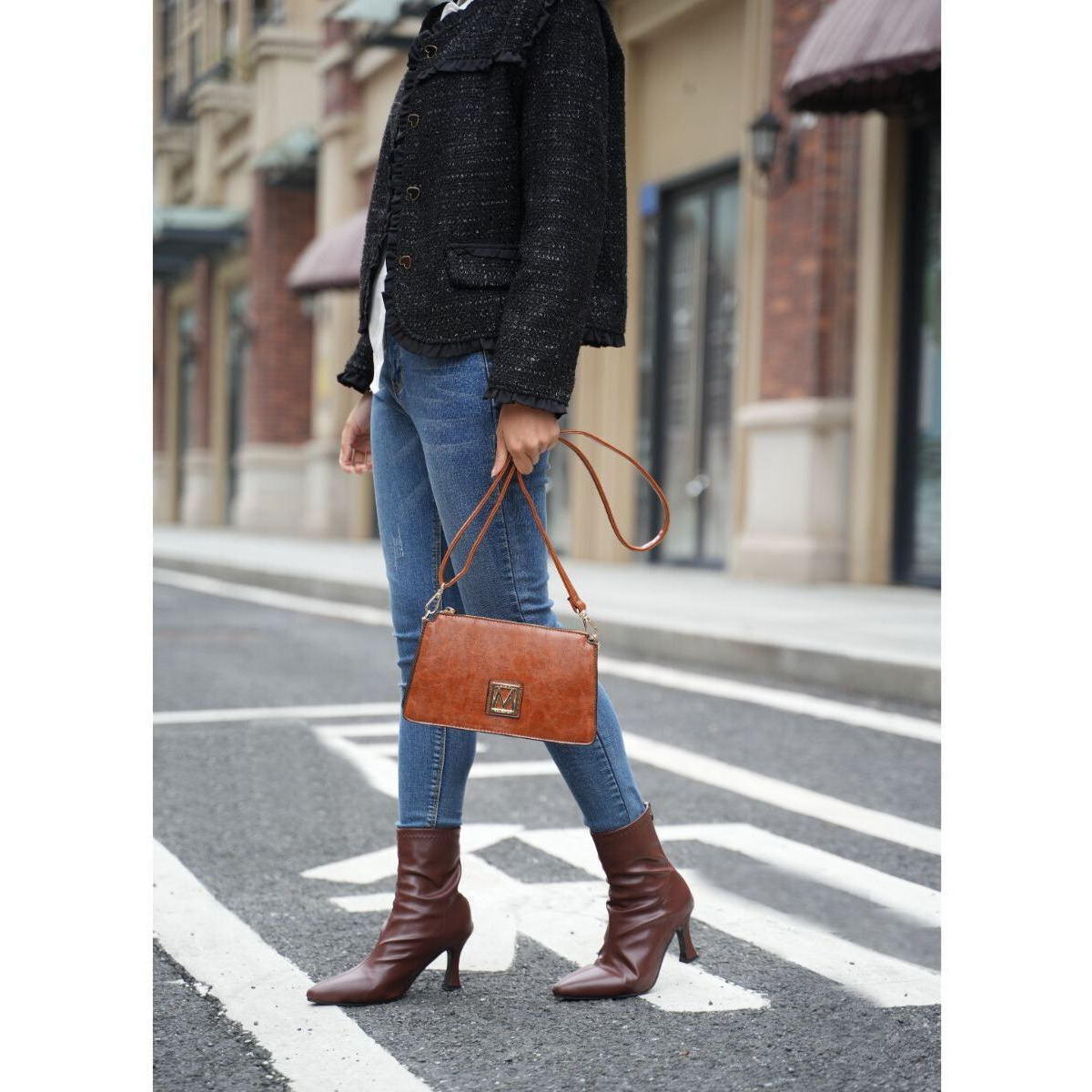 MKF collection Domitila Vegan Leather Women Shoulder Bag by Mia k(D0102HIZUTg)