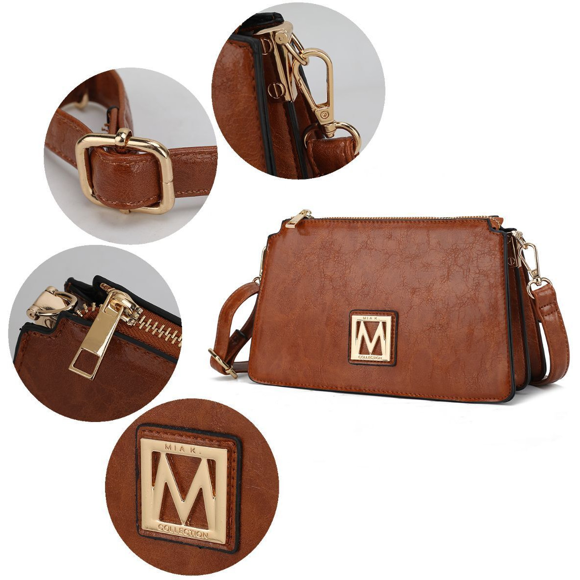 MKF collection Domitila Vegan Leather Women Shoulder Bag by Mia k(D0102HIZUTg)