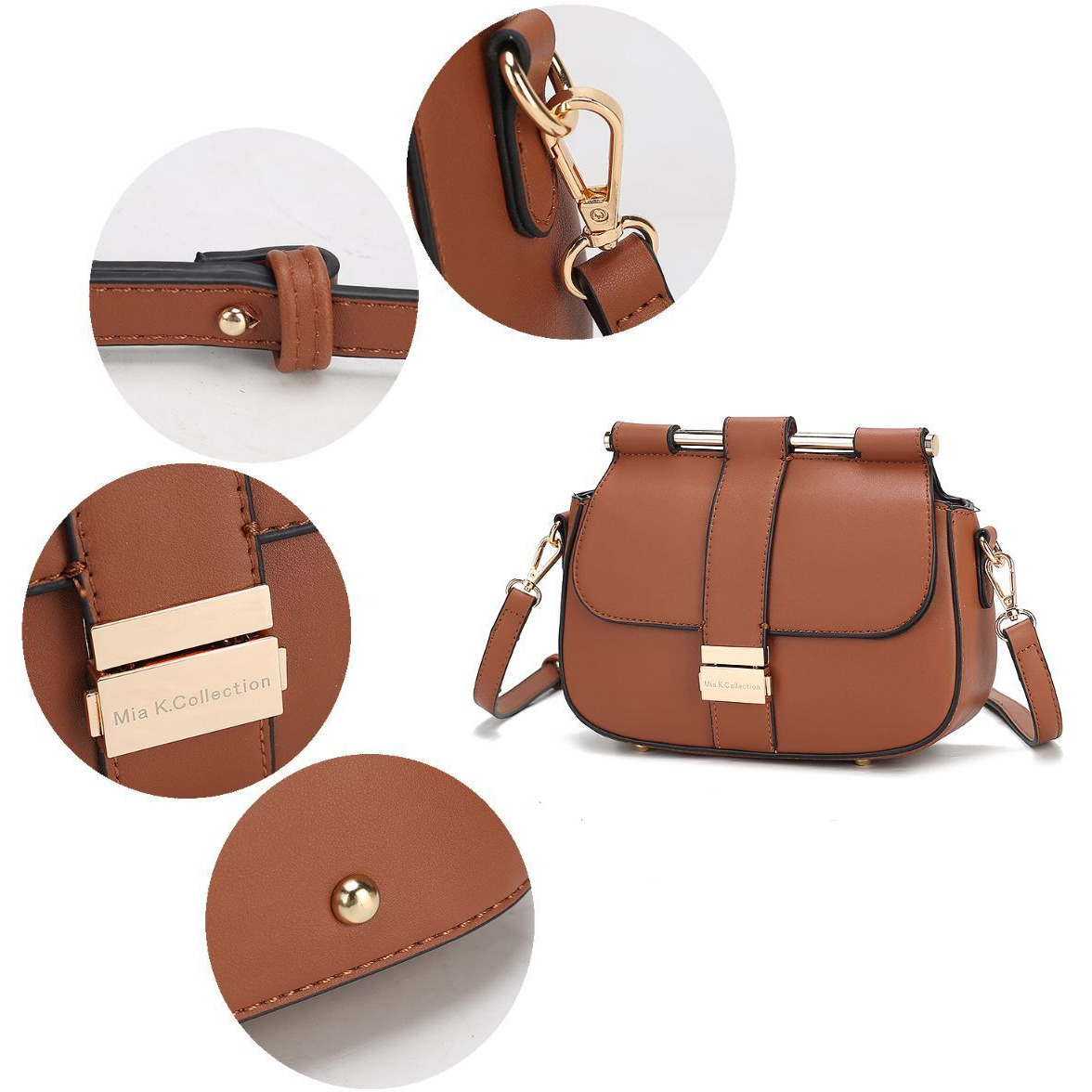 MKF collection Londyn Vegan Leather Womens Shoulder by Mia k(D0102H2QAJA)