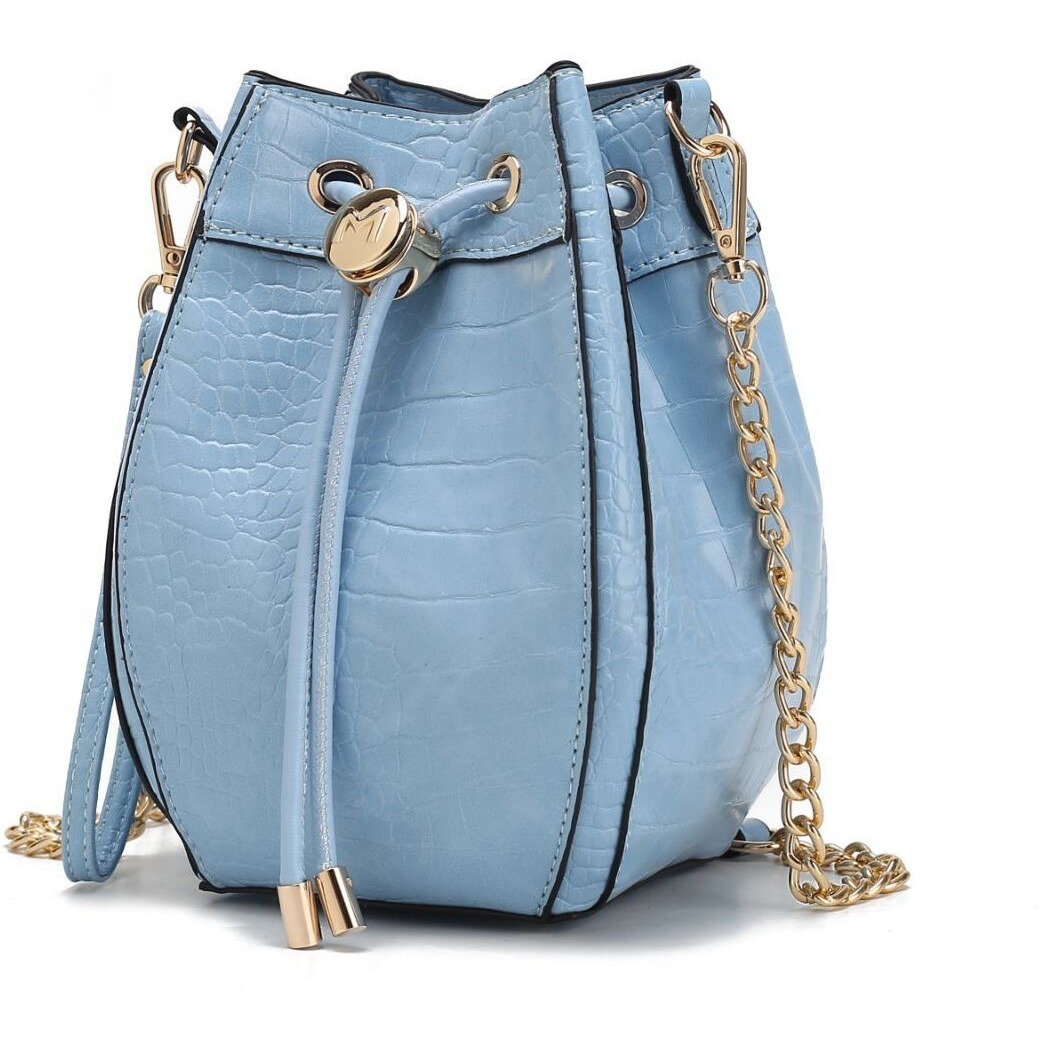 MKF collection cassidy crocodile Embossed Vegan Leather Womens Shoulder Bag by Mia k(D0102H2QAA7)