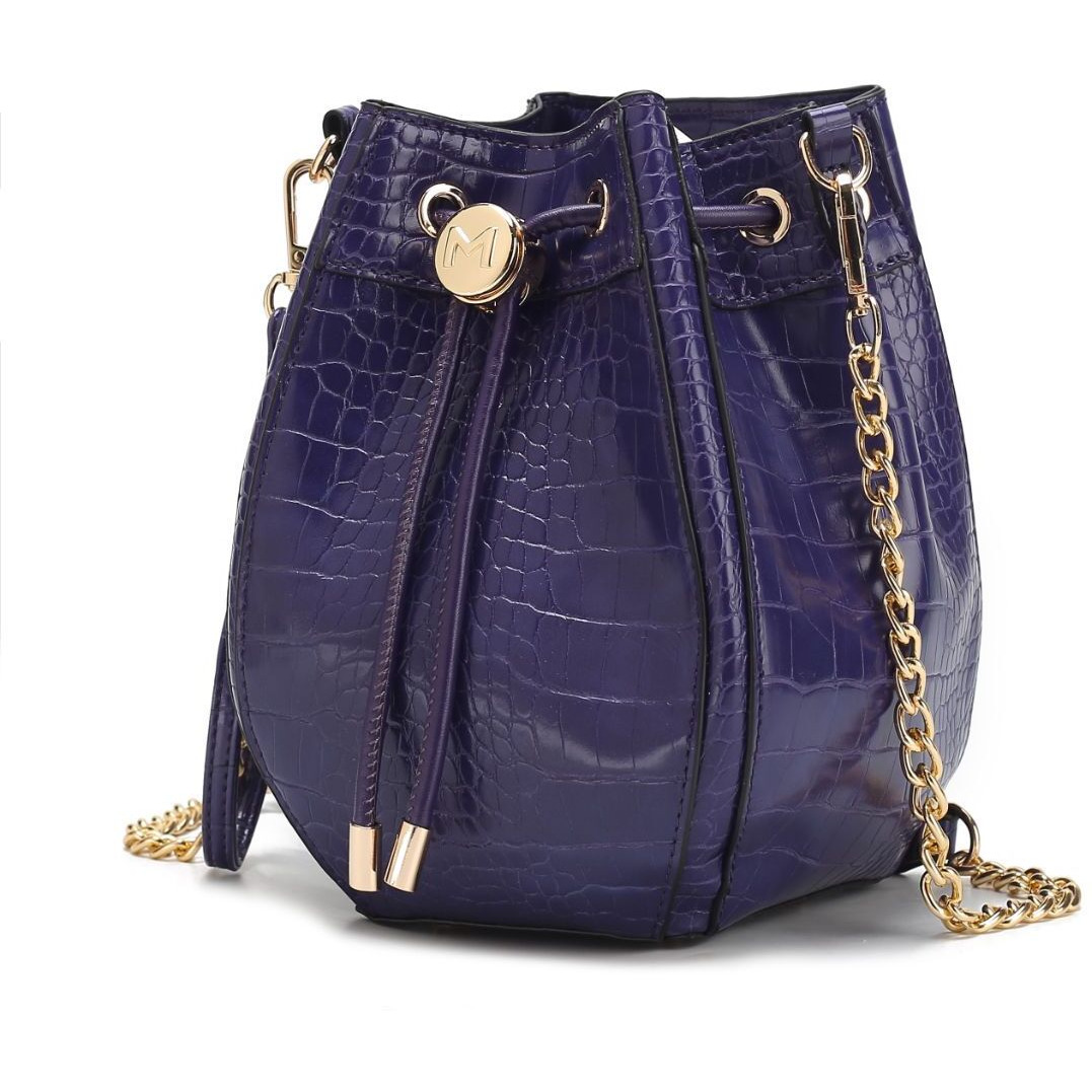 MKF collection cassidy crocodile Embossed Vegan Leather Womens Shoulder Bag by Mia k(D0102H2QAAU)