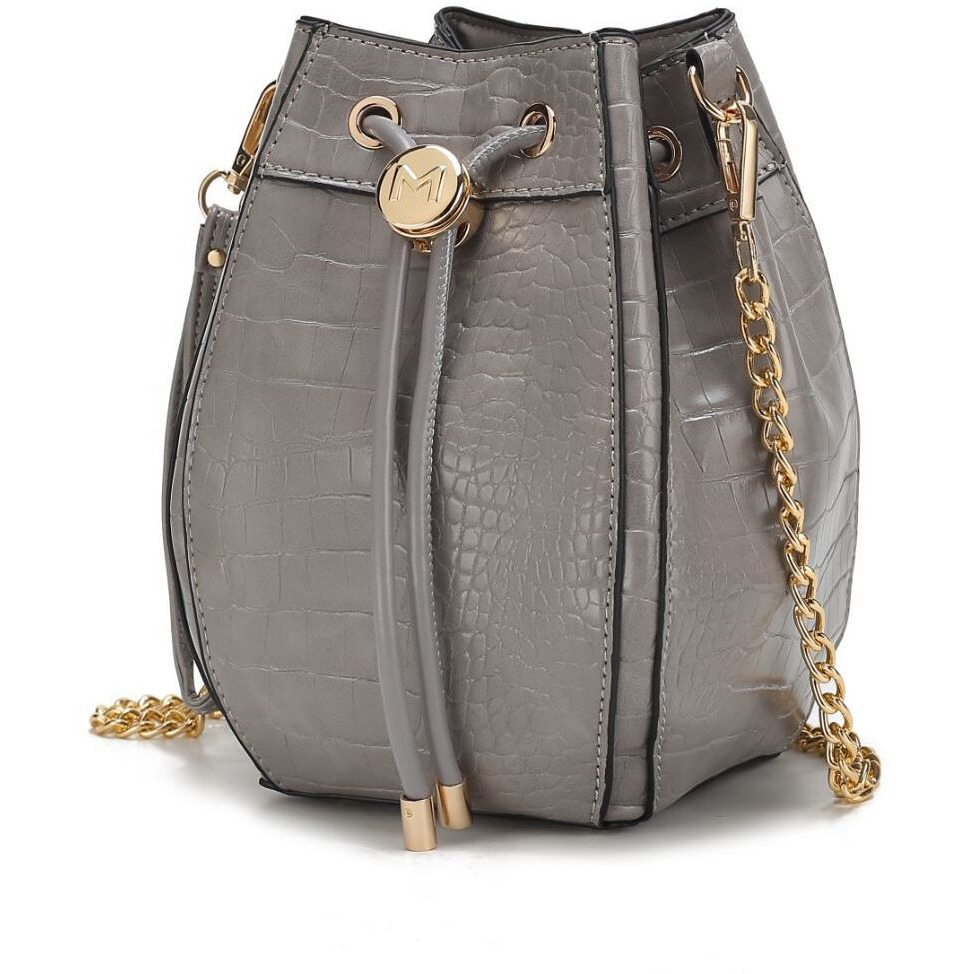 MKF collection cassidy crocodile Embossed Vegan Leather Womens Shoulder Bag by Mia k(D0102H2QASV)
