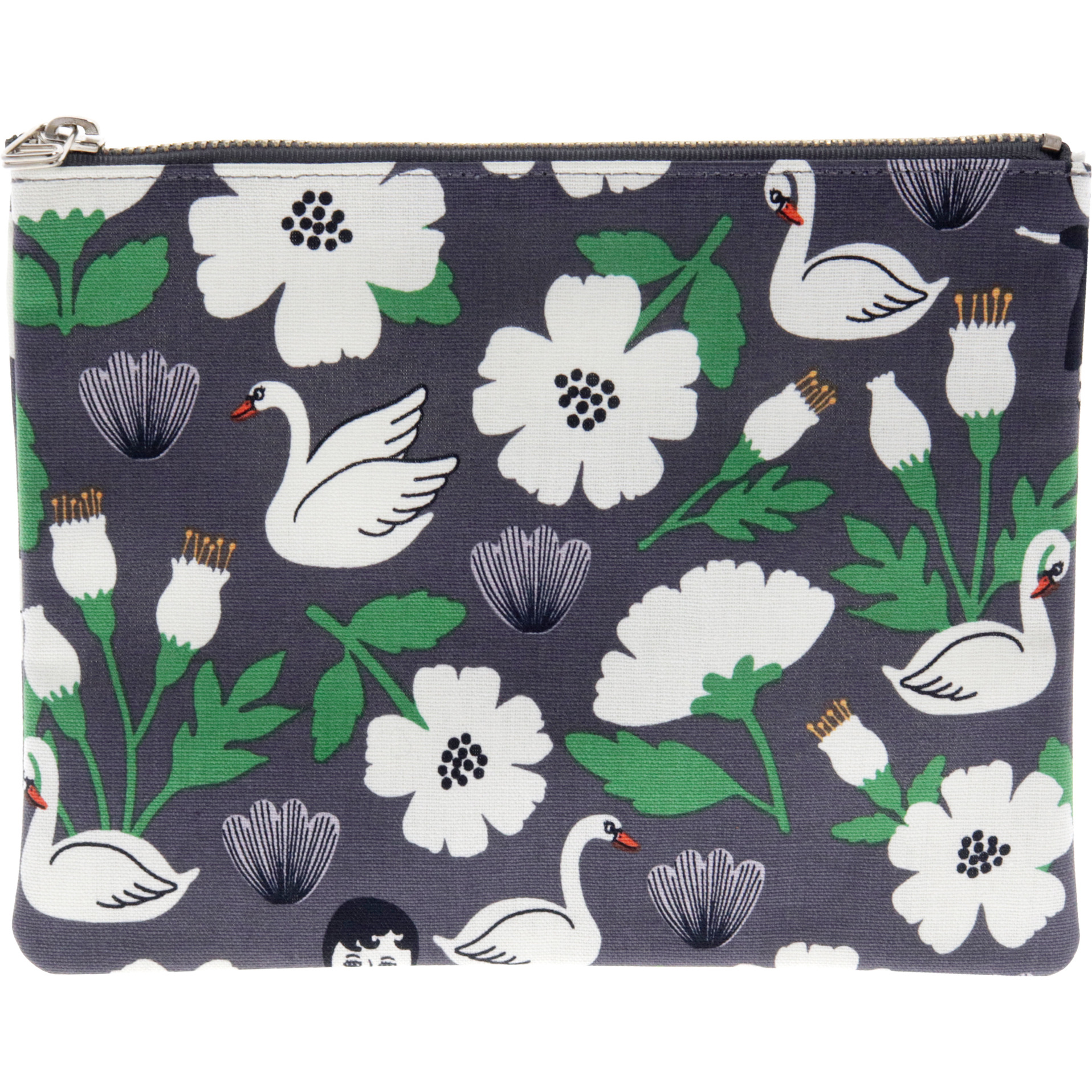 Aurore and Swan Coated Pouch by Ooh Lala for Women - 1 Pc Pouch