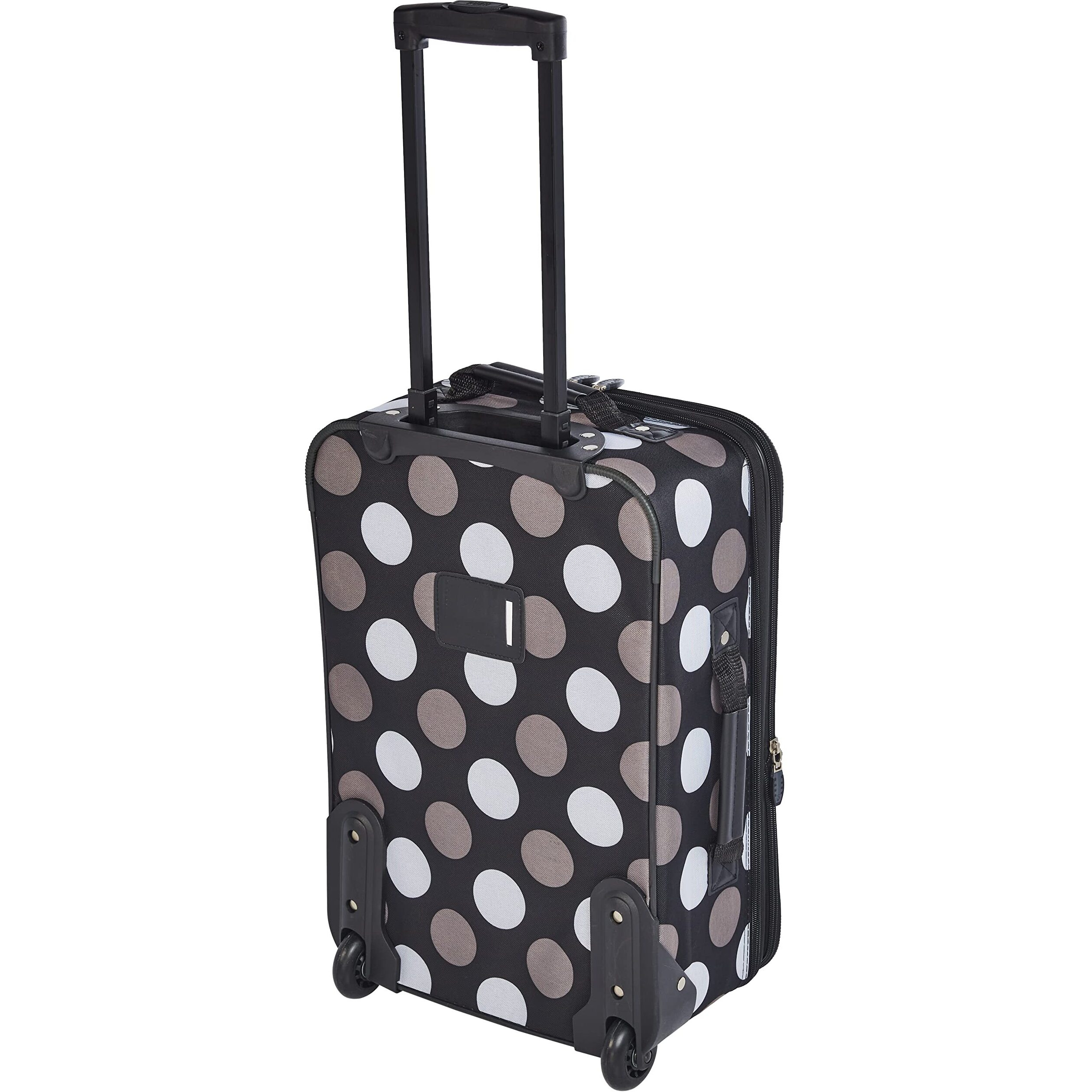 2 Pc New Blk Dot Luggage Set