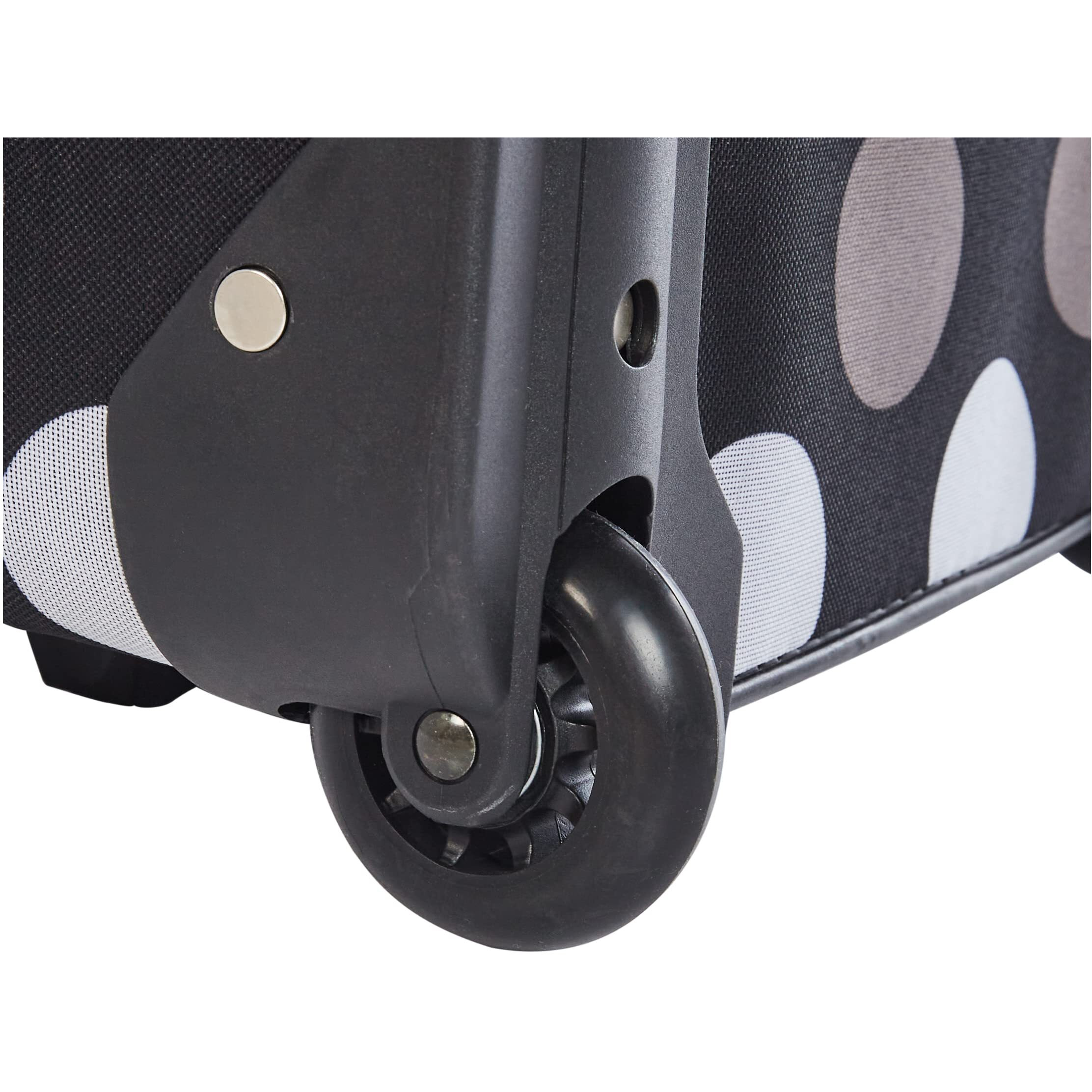 2 Pc New Blk Dot Luggage Set