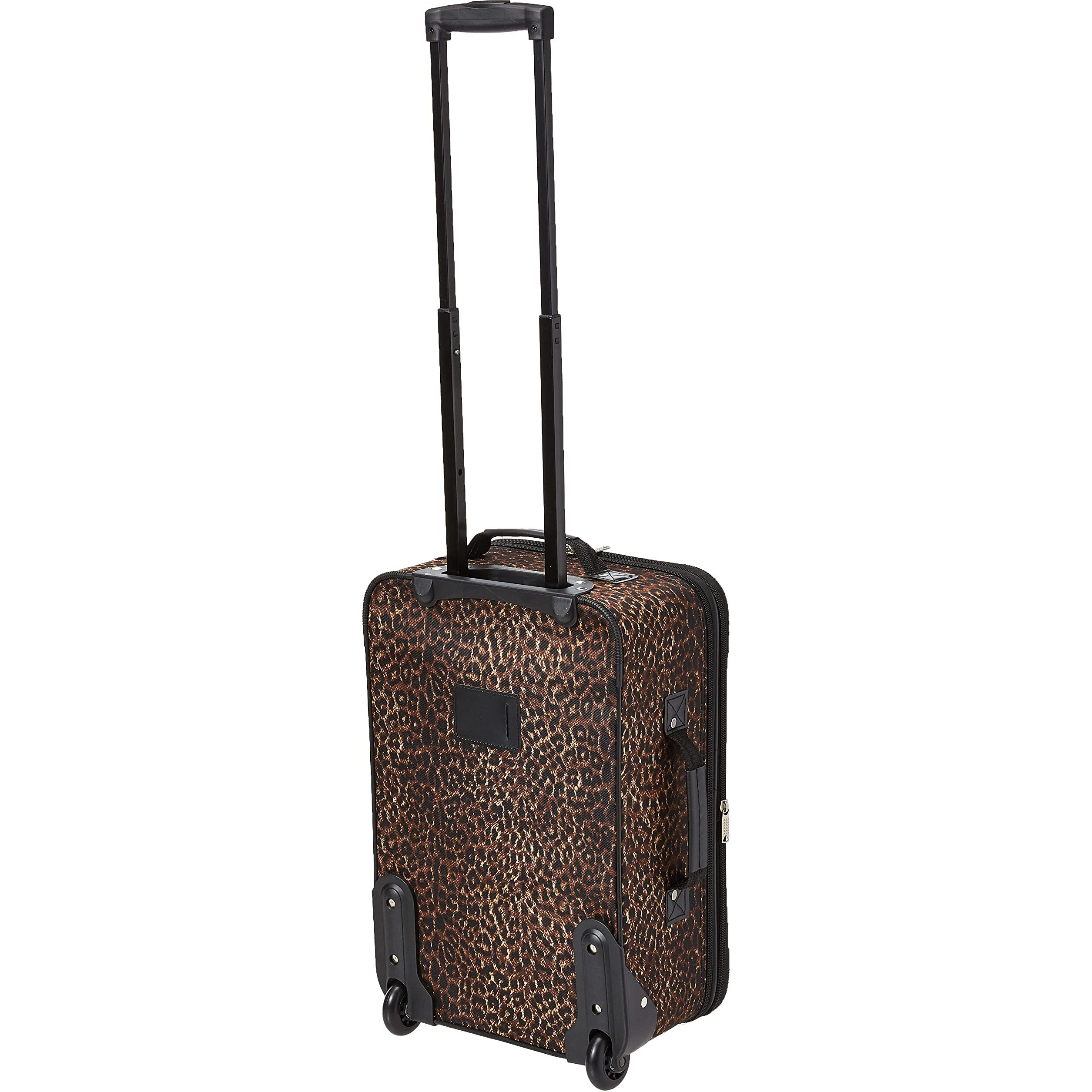 2 Pc Leopard Luggage Set